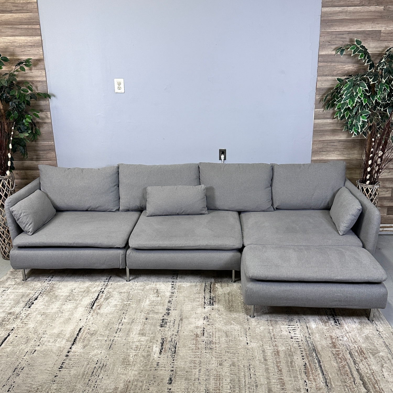 Grey Modular Sectional  - Delivery Available Image #2 | Ivy Store