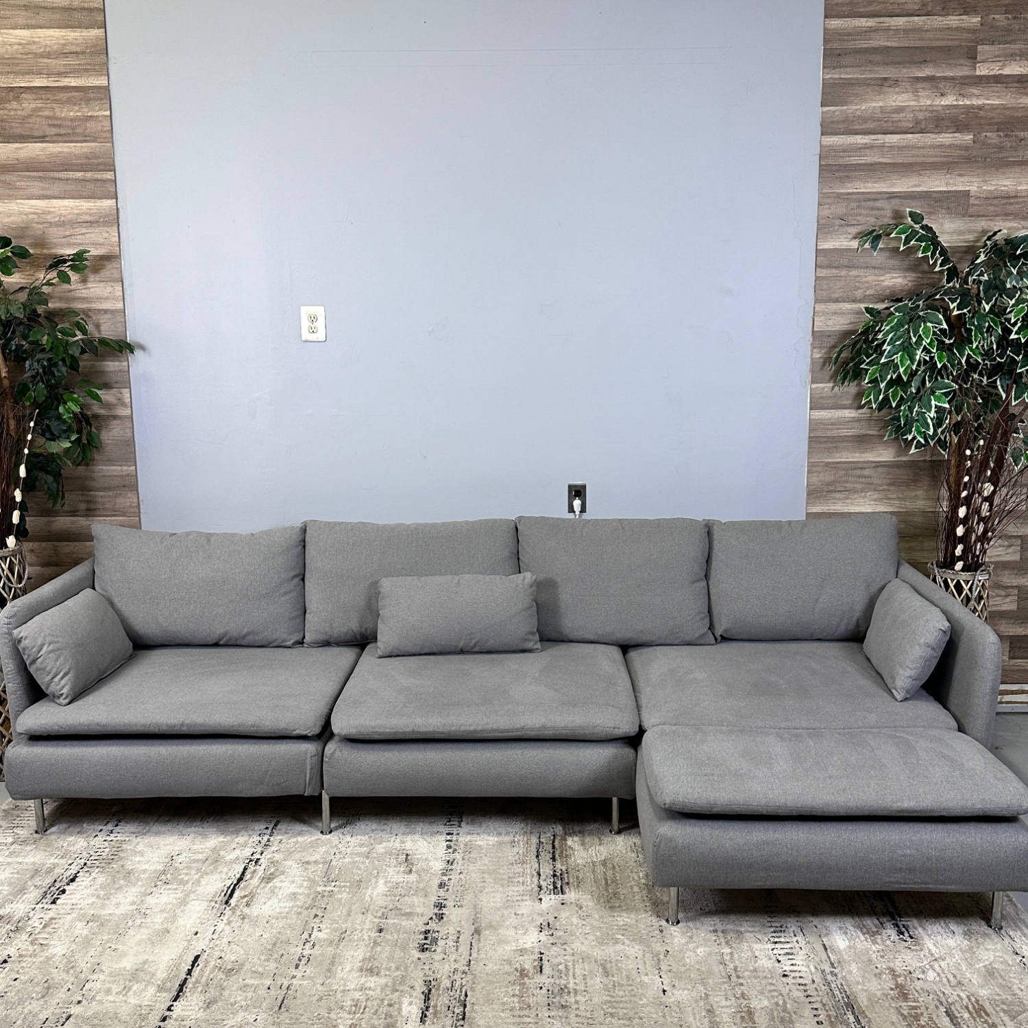 Grey Modular Sectional  - Delivery Available Image #1 | Ivy Store