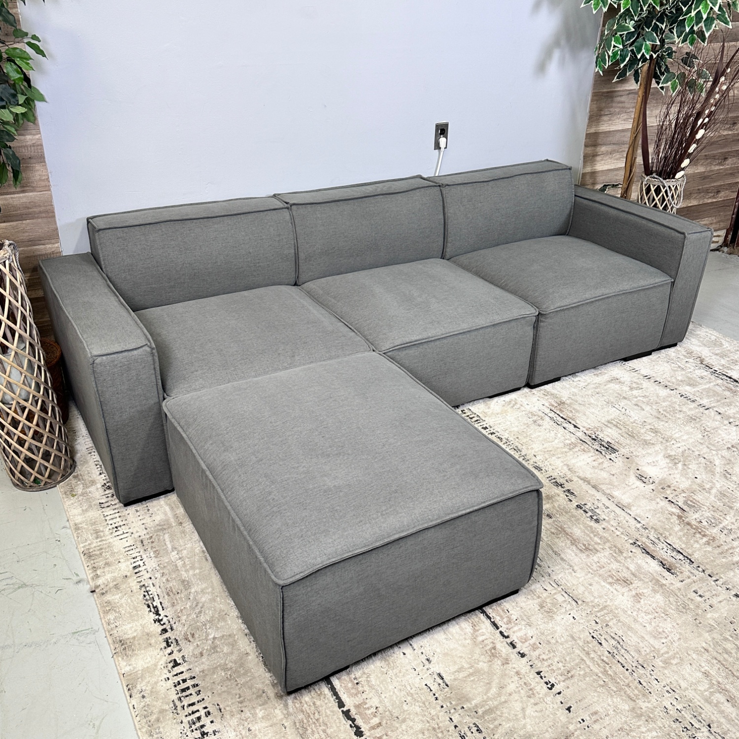 Dark Grey Modular Sectional  - Delivery Available Image #2 | Ivy Store