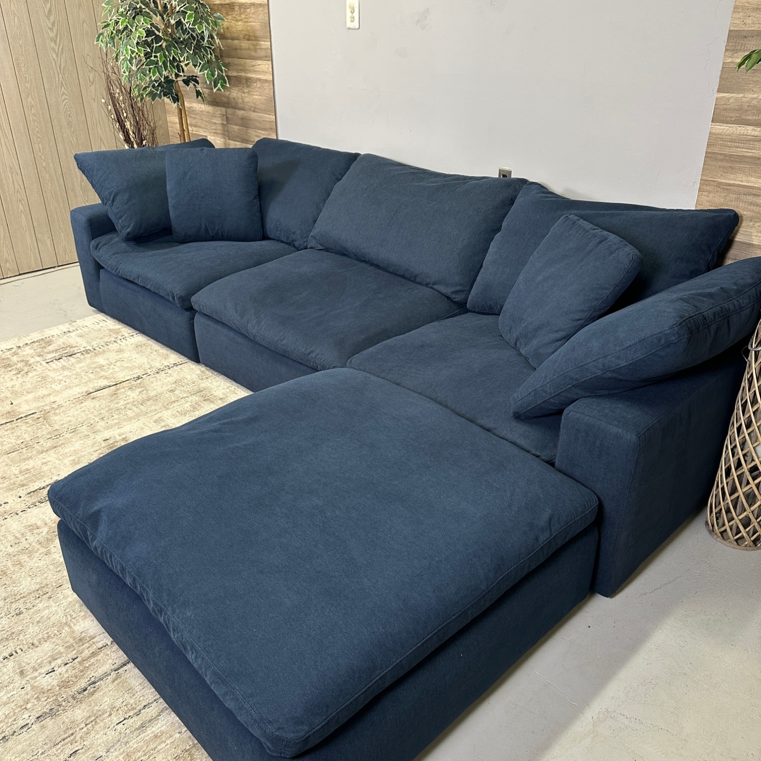 Bob's Furniture Navy "Dream" Cloud Couch - Delivery Available image | Ivy Store