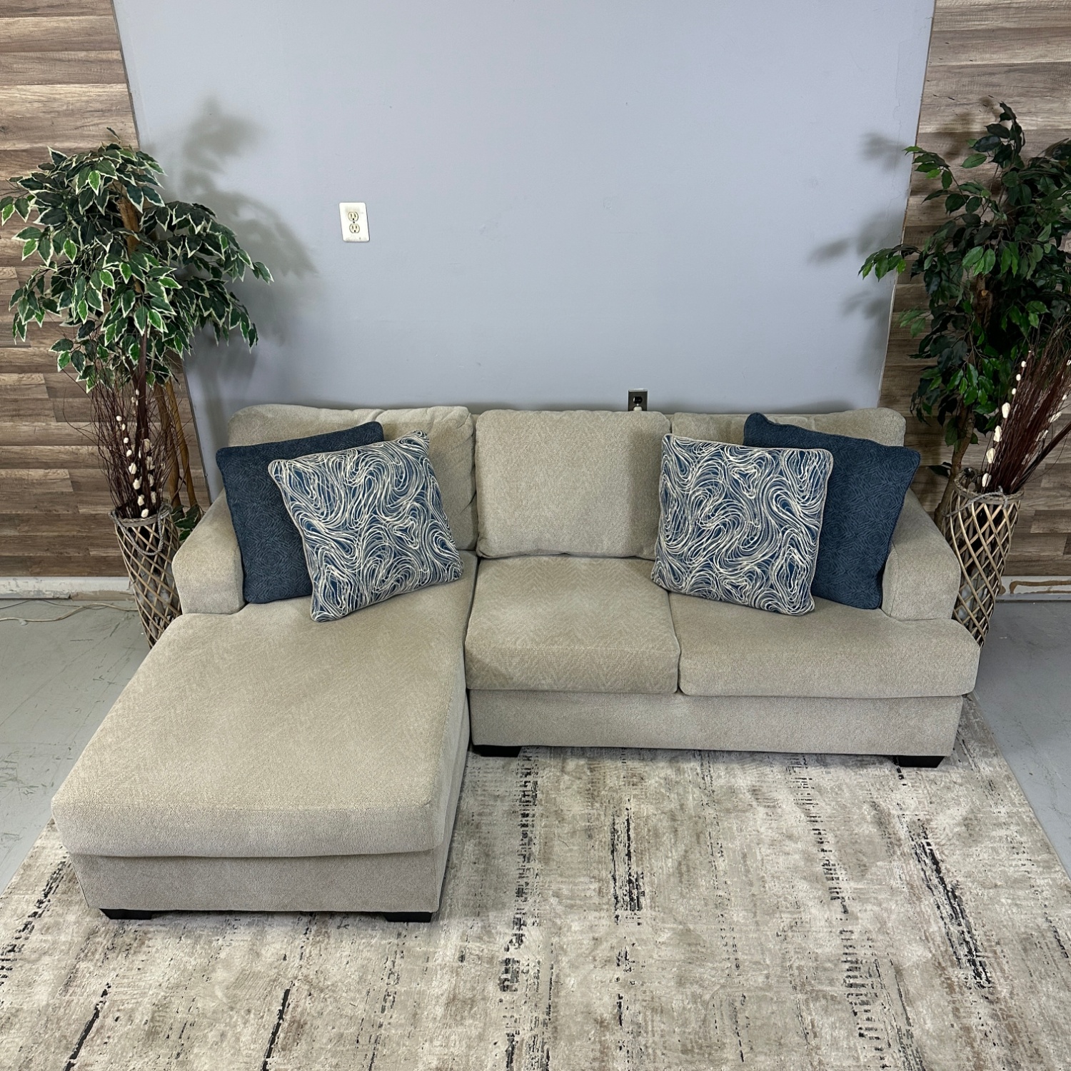 Cream 2-Piece Sectional "Enola" From Ashleys Furniture - Delivery Available Image #1 | Ivy Store