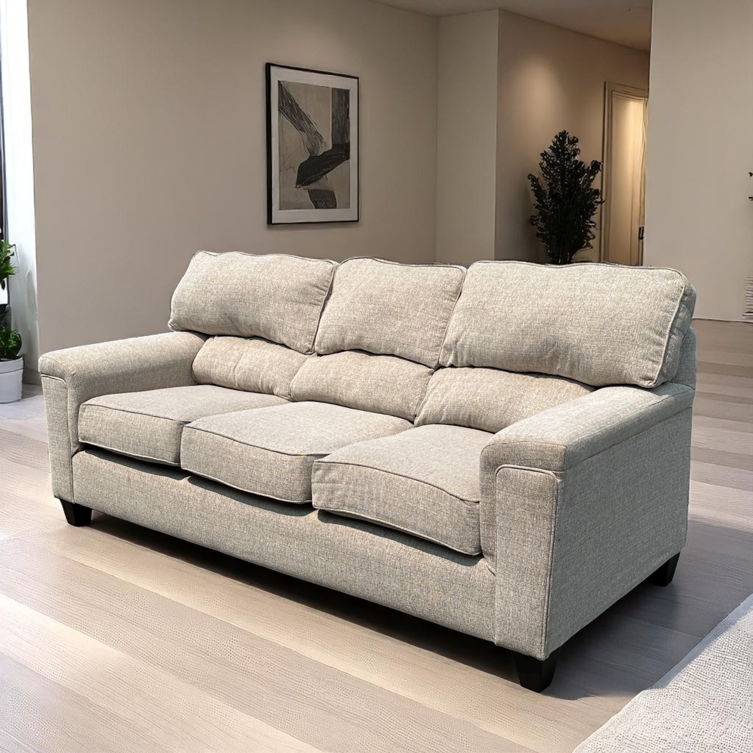 Beige 3-Seater Sofa (Delivery Available) Image #2 | Ivy Store