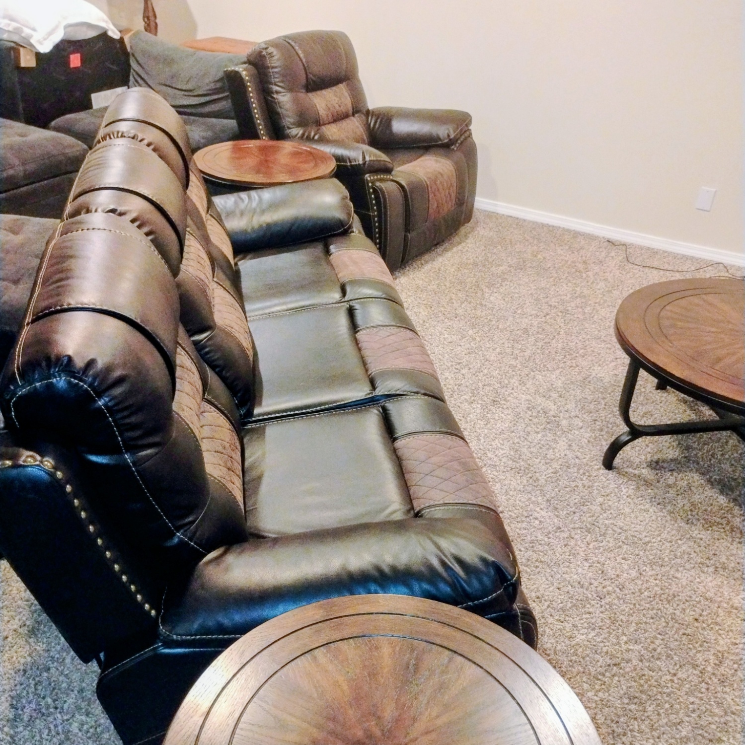 Commadore Brown Leather Reclining Sofa Set | 🚛 DELIVERY Image #1 | Ivy Store