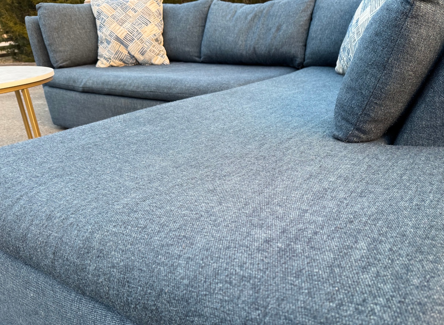 🚐 Delivery Available - 'West Elm' Shelter 2-Piece Bumper Chaise Sectional! Image #2 | Ivy Store