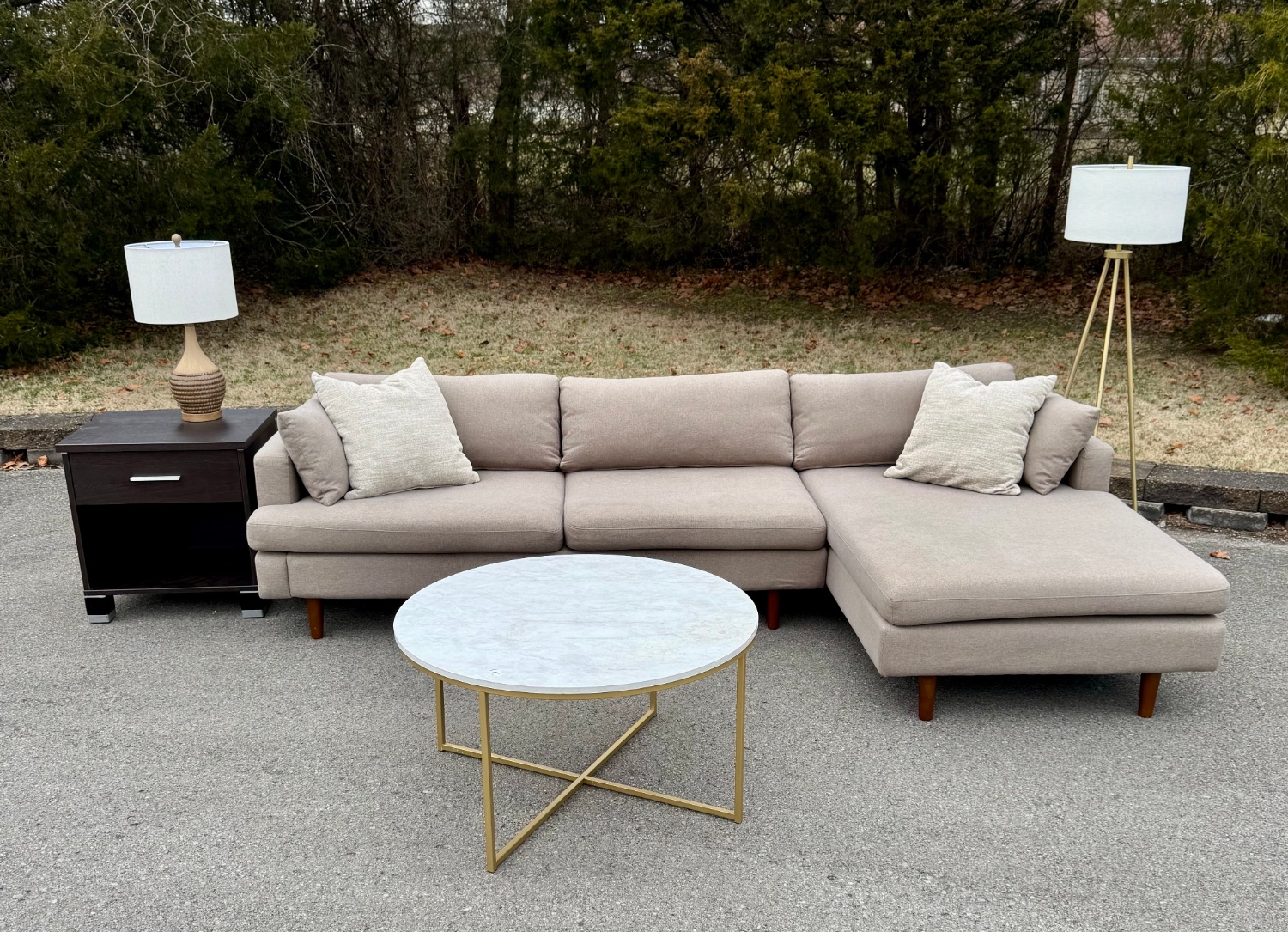 Modern 2 Piece L-Sectional with Chaise! 🚚 Delivery Available 🚚 Image #1 | Ivy Store