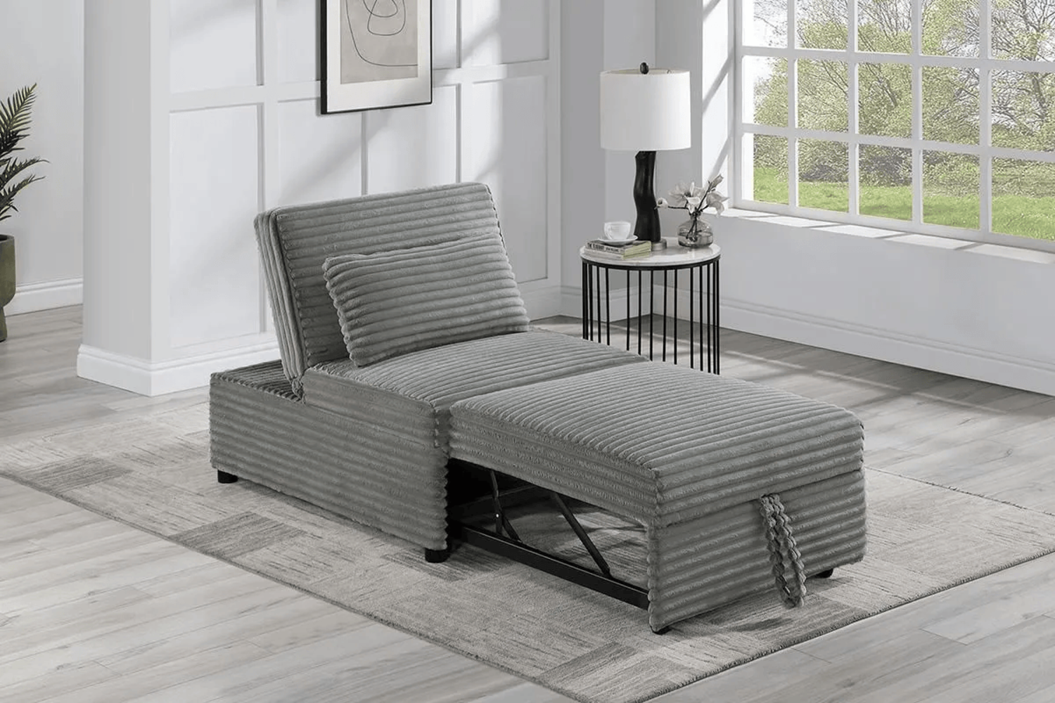 Convertible Sofa w/ Accent Pillow (DELIVERY AVAILABLE) Image #1 | Ivy Store
