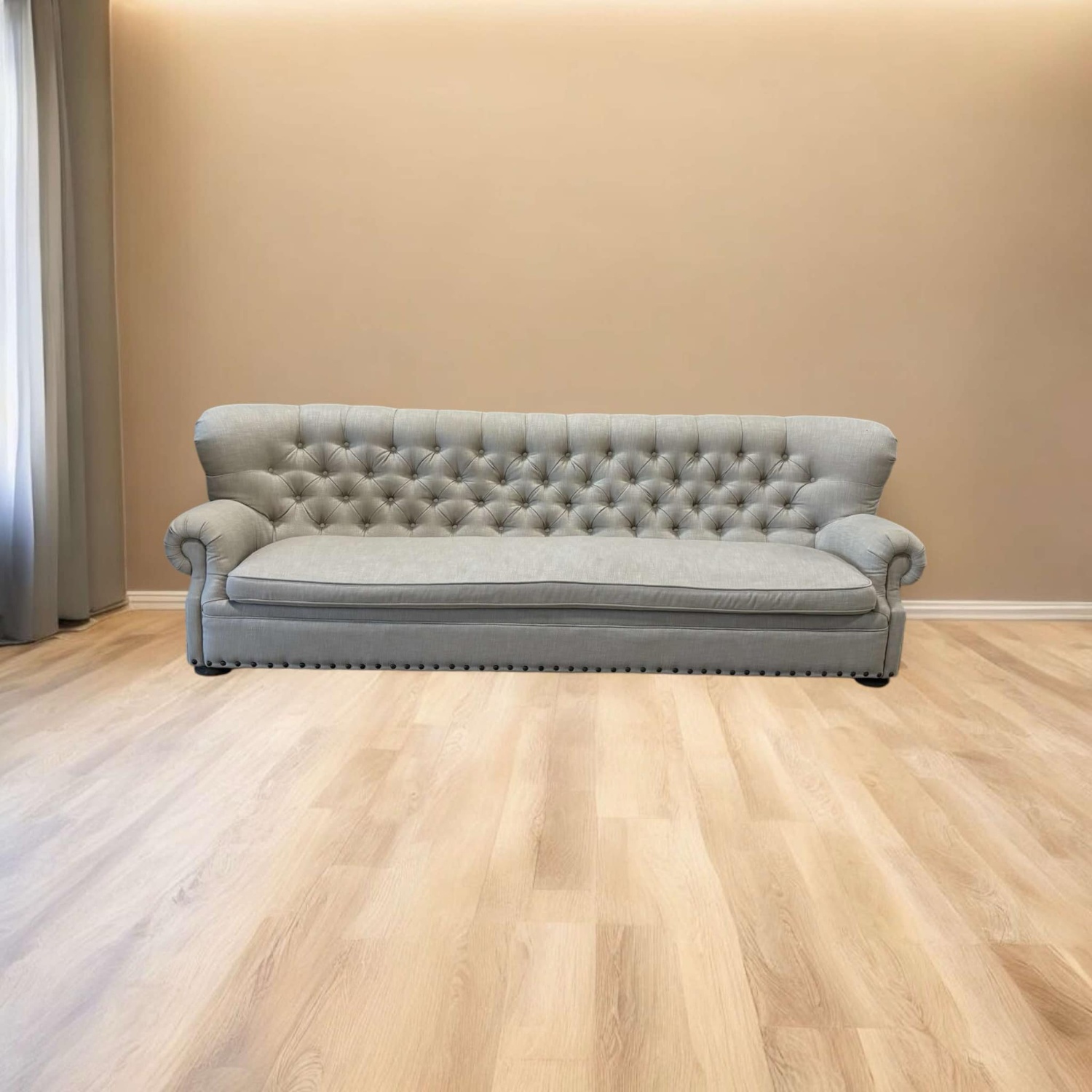 Restoration Hardware Churchill 9’ Upholstered Sofa Couch (DELIVERY AVAILABLE) Image #1 | Ivy Store
