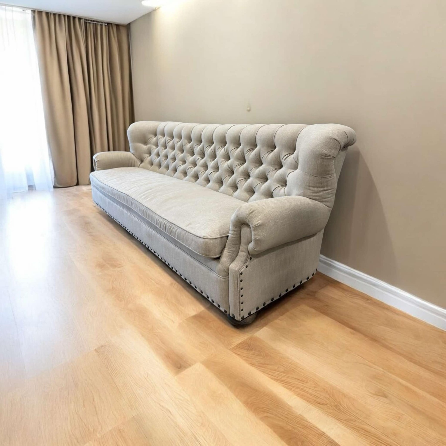 Restoration Hardware Churchill 9’ Upholstered Sofa Couch (DELIVERY AVAILABLE) Image #2 | Ivy Store
