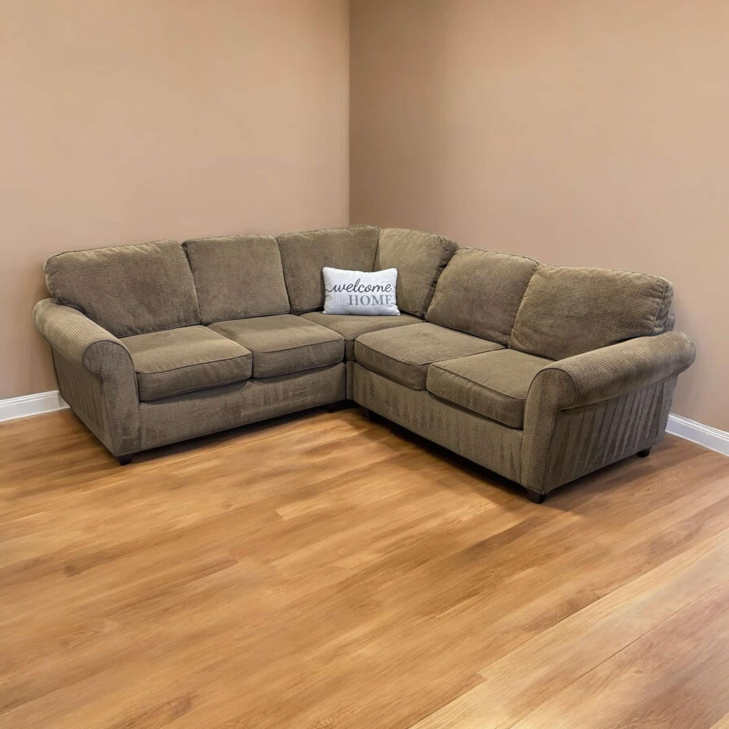 Brown Bauhaus Sectional Couch (DELIVERY AVAILABLE) Image #1 | Ivy Store