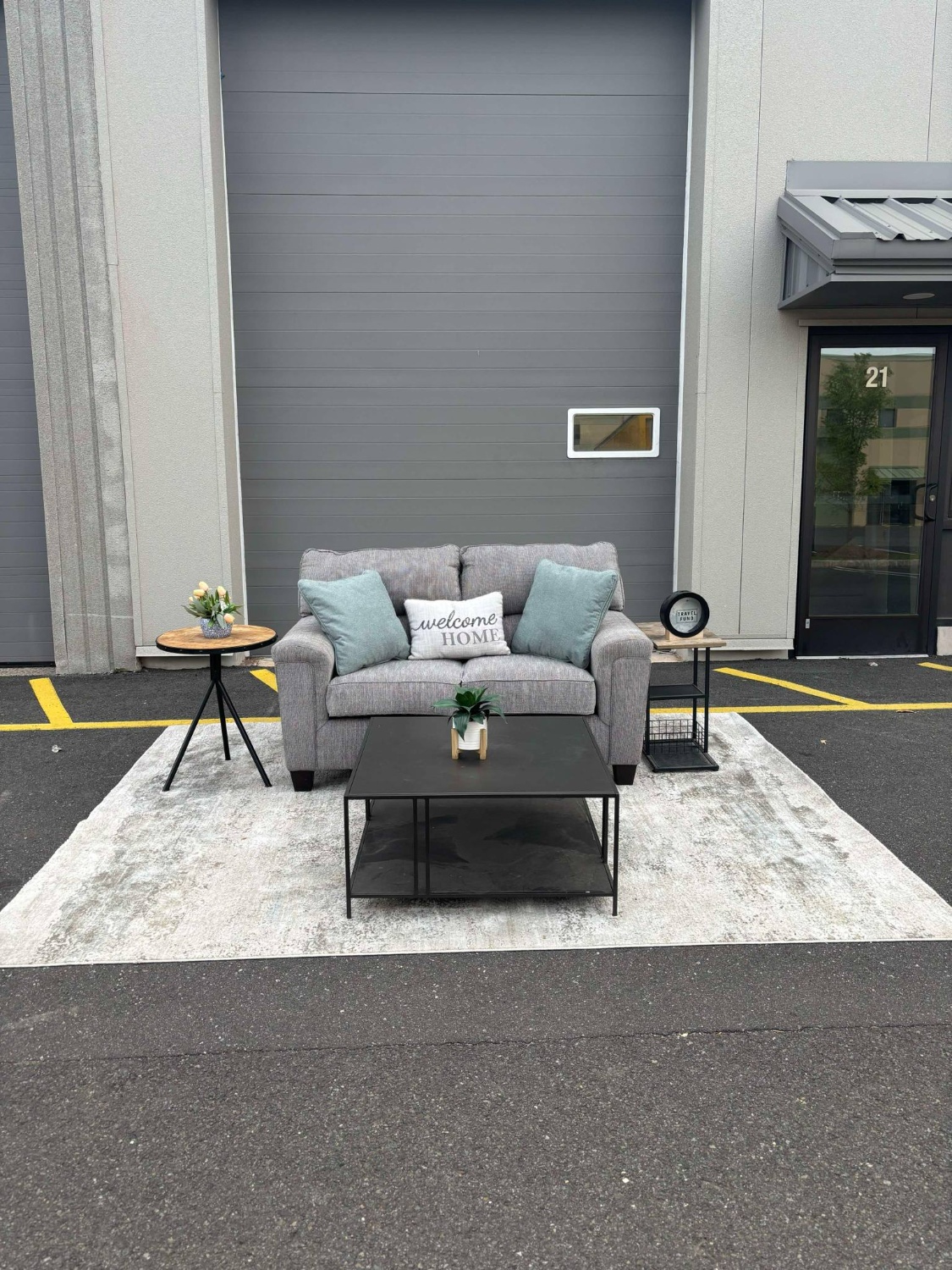 Gray Loveseat Couch (DELIVERY AVAILABLE ) Image #1 | Ivy Store