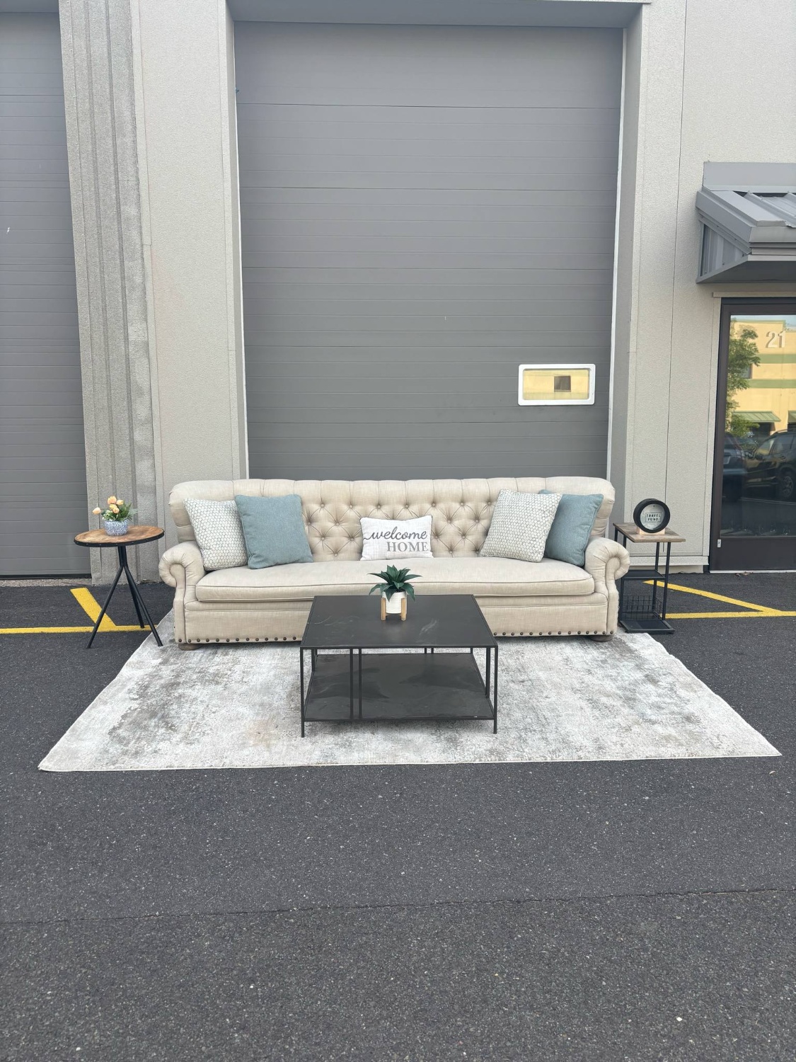 Restoration Hardware Churchill 9’ Upholstered Sofa Couch (DELIVERY AVAILABLE) image | Ivy Store