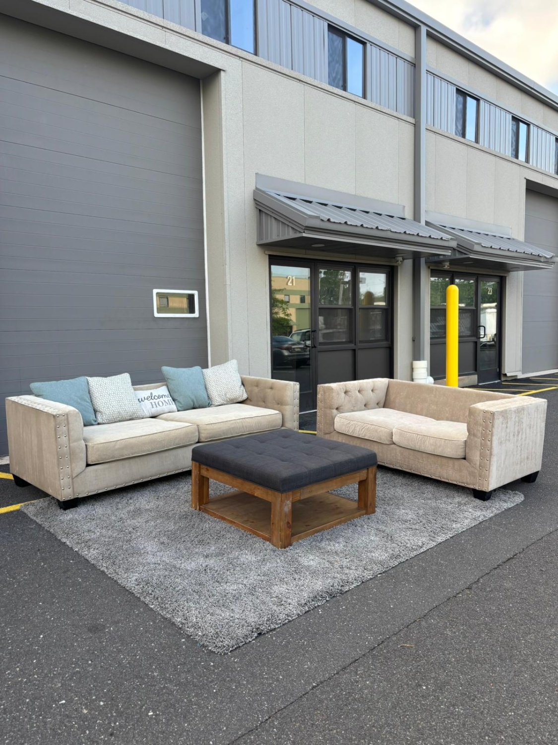 Cindy Crawford Sofa + Loveseat Set (DELIVERY AVAILABLE) image | Ivy Store