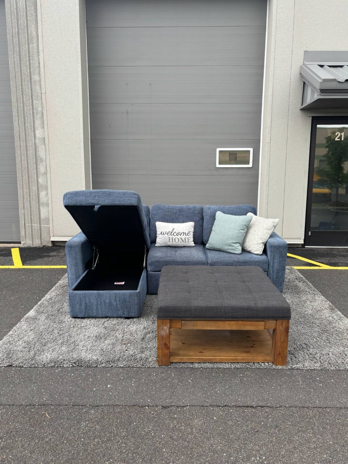 Bob’s Furniture Playscape Sectional Couch – Blue (DELIVERY AVAILABLE) Image #2 | Ivy Store