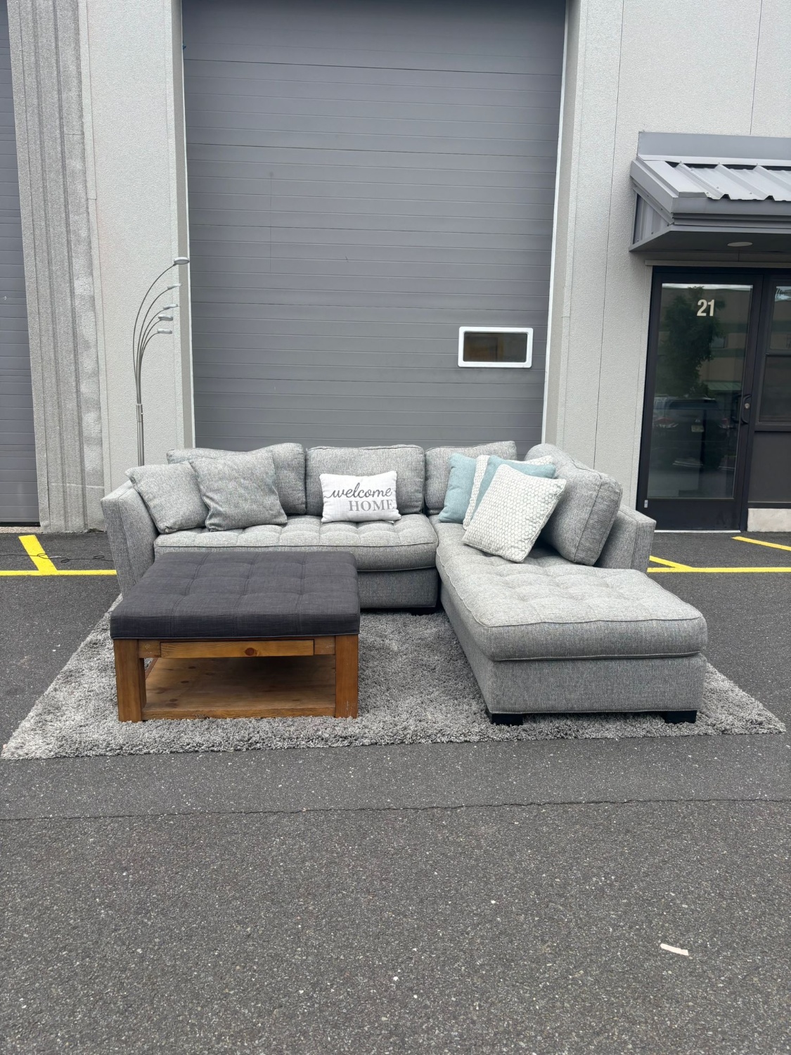 Ashley Furniture Sectional Couch – Gray (DELIVERY AVAILABLE) Image #1 | Ivy Store