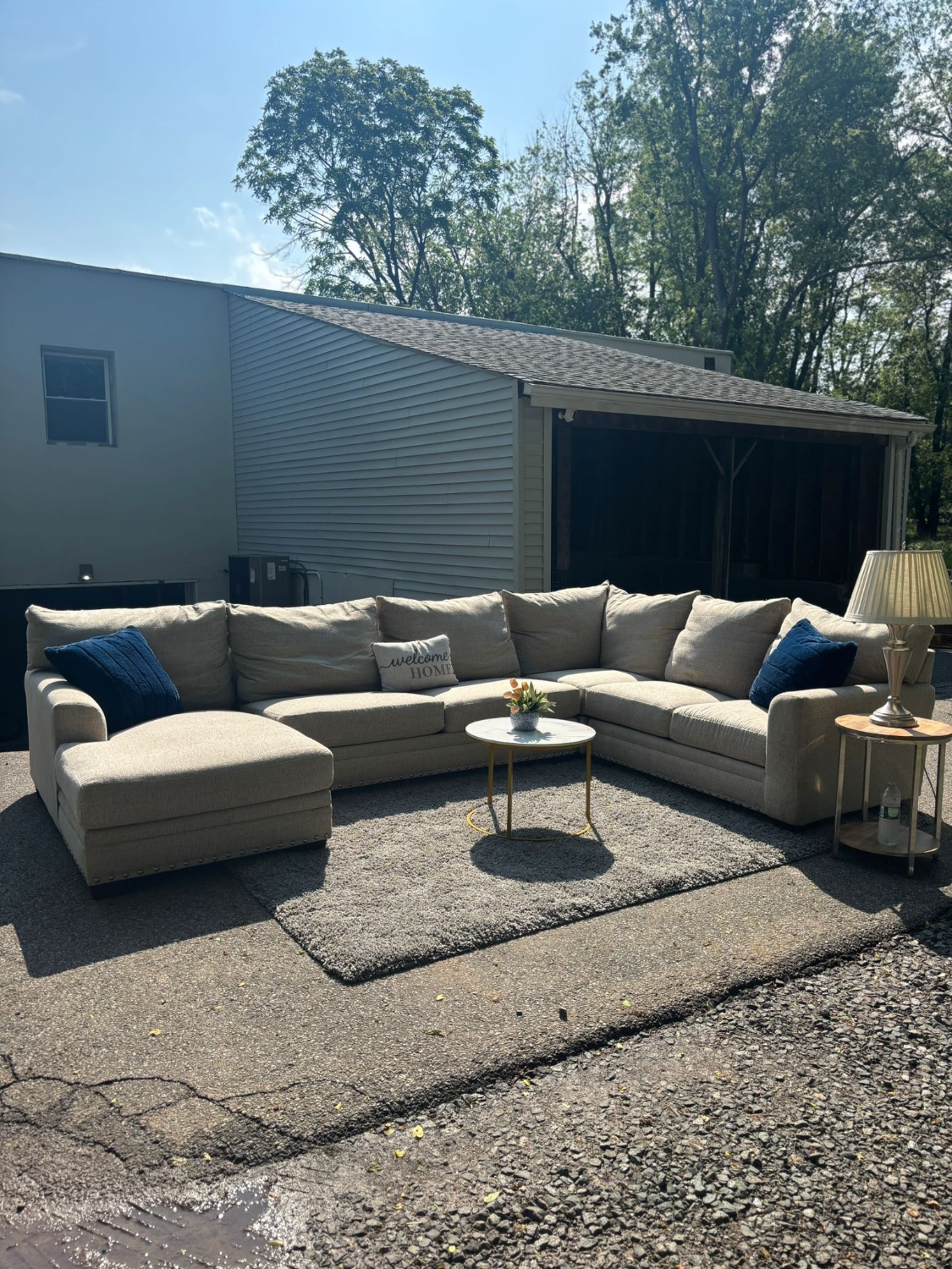Bob’s Cottage Chic Sectional Couch – Beige (DELIVERY AVAILABLE) image | Ivy Store