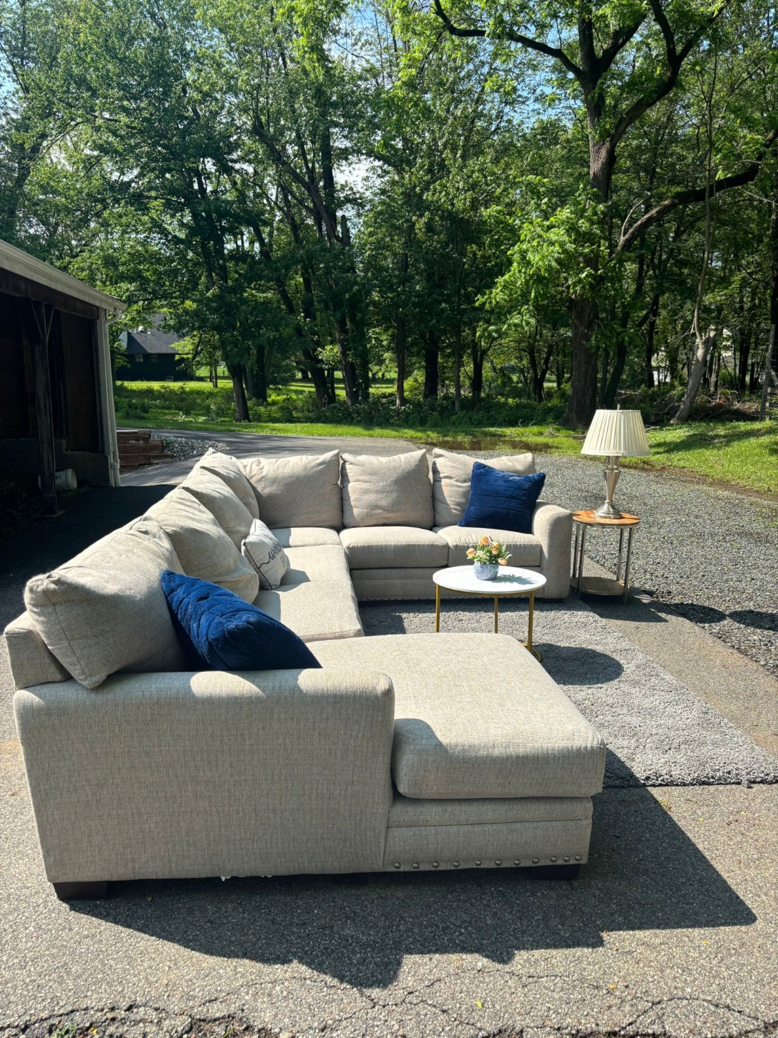 Bob’s Cottage Chic Sectional Couch – Beige (DELIVERY AVAILABLE) image | Ivy Store