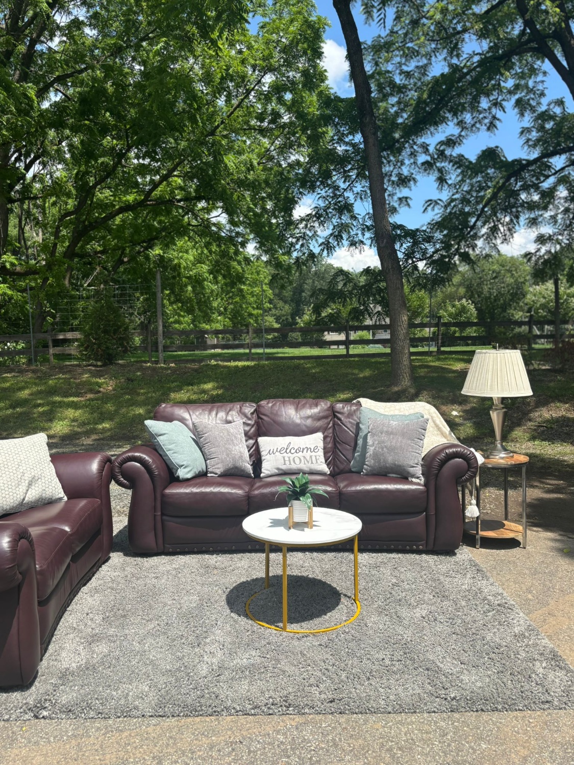 Natuzzi Leather Sofa & Loveseat Set  (DELIVERY AVAILABLE) Image #2 | Ivy Store
