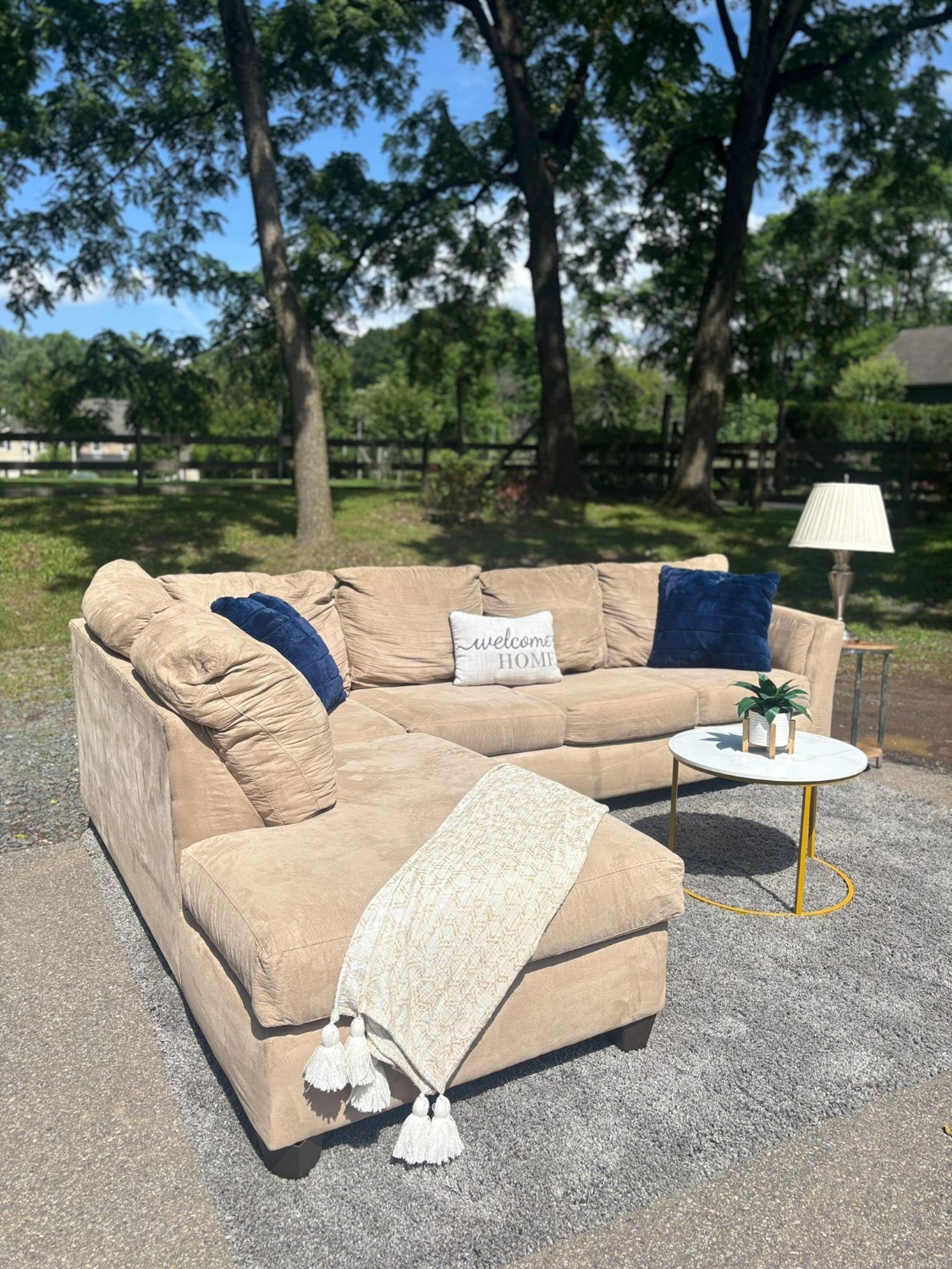 Beige Sectional Couch (FREE DELIVERY AVAILABLE ) Image #2 | Ivy Store
