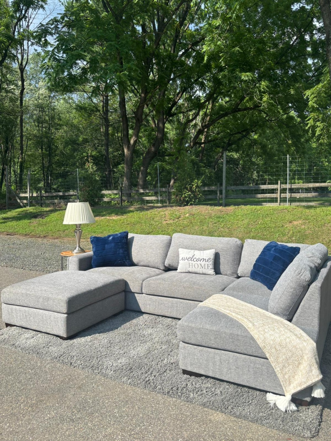 Costco Maycen Sectional Couch w/ Ottoman (DELIVERY AVAILABLE ) image | Ivy Store