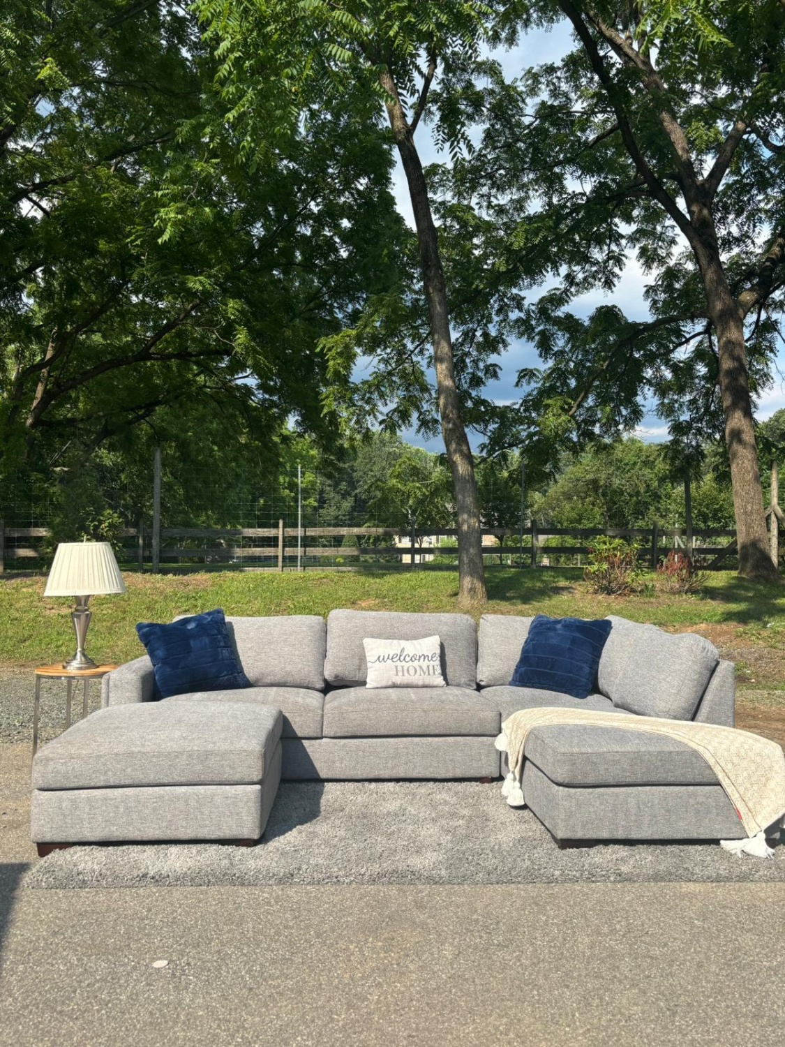 Costco Maycen Sectional Couch w/ Ottoman (DELIVERY AVAILABLE ) image | Ivy Store