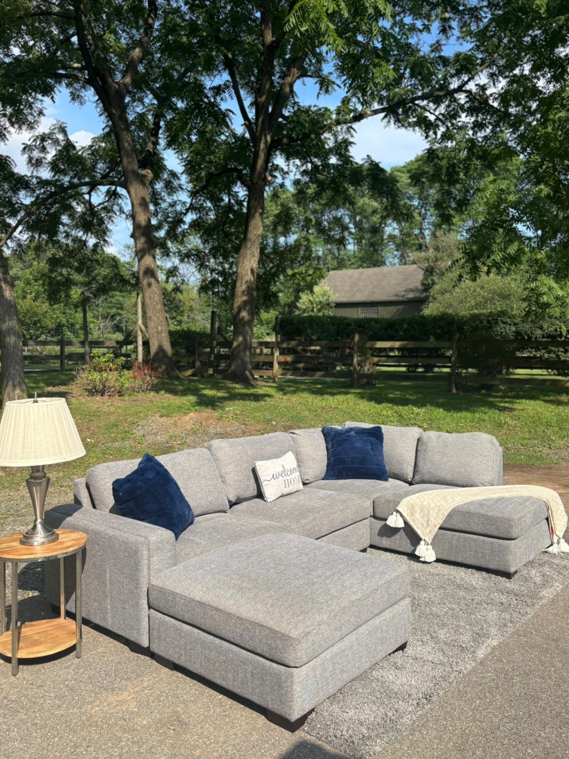 Costco Maycen Sectional Couch w/ Ottoman (DELIVERY AVAILABLE ) image | Ivy Store