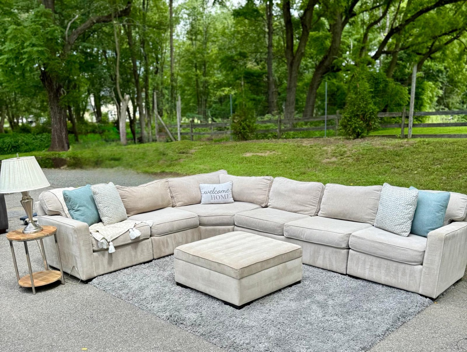 Macy’s 5PC Sectional Couch W/ Storage Ottoman (DELIVERY AVAILABLE) Image #1 | Ivy Store
