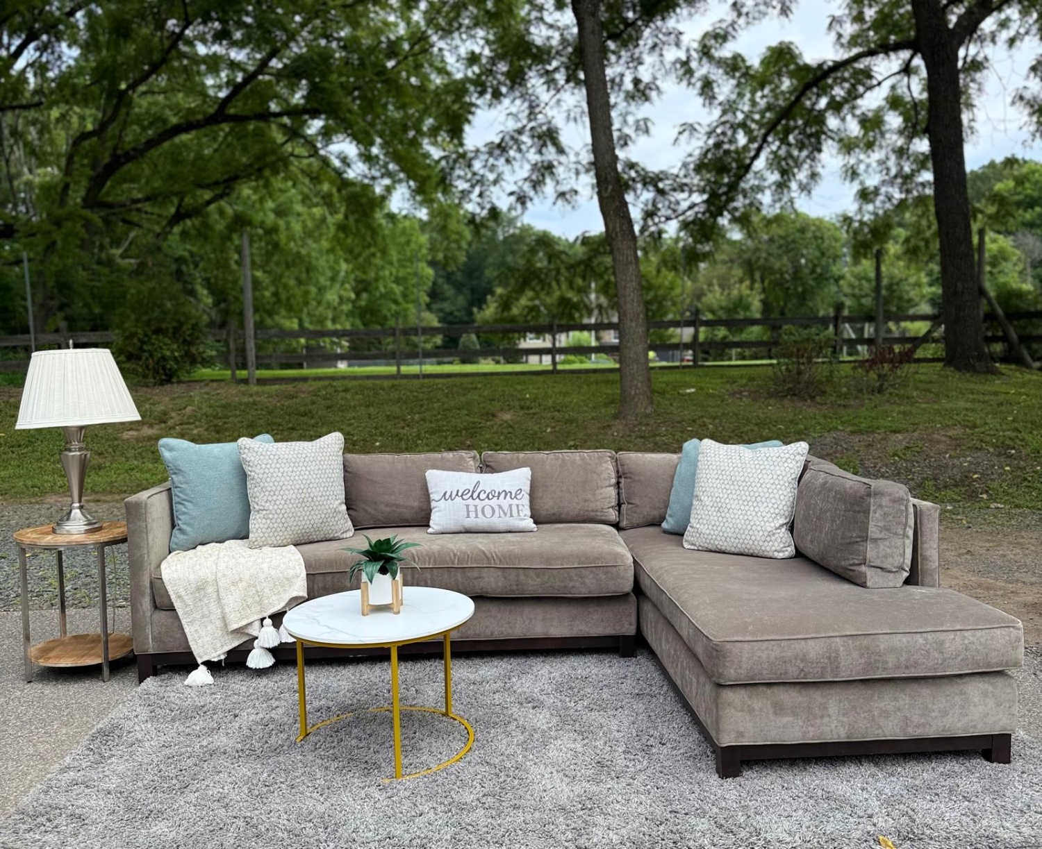 Mitchell Gold Bob Williams “Clifton” Sectional (DELIVERY AVAILABLE) Image #1 | Ivy Store