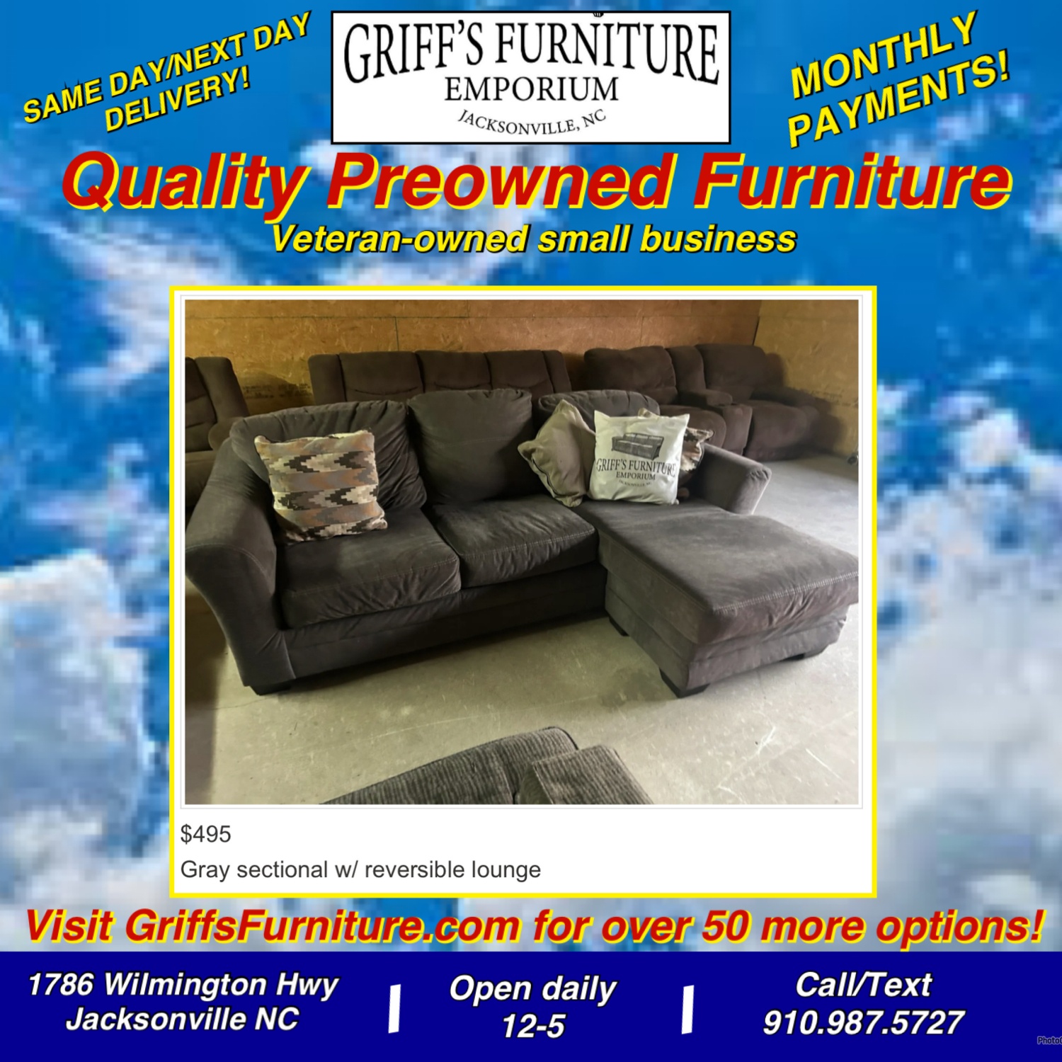 Gray L Shape Sectional | 🚛 DELIVERY! Image #1 | Ivy Store