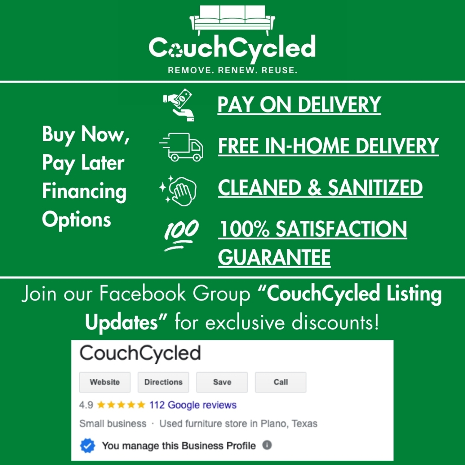 Ashley Furniture 3 Pc Sectional Couch | Free Delivery! Image #2 | Ivy Store