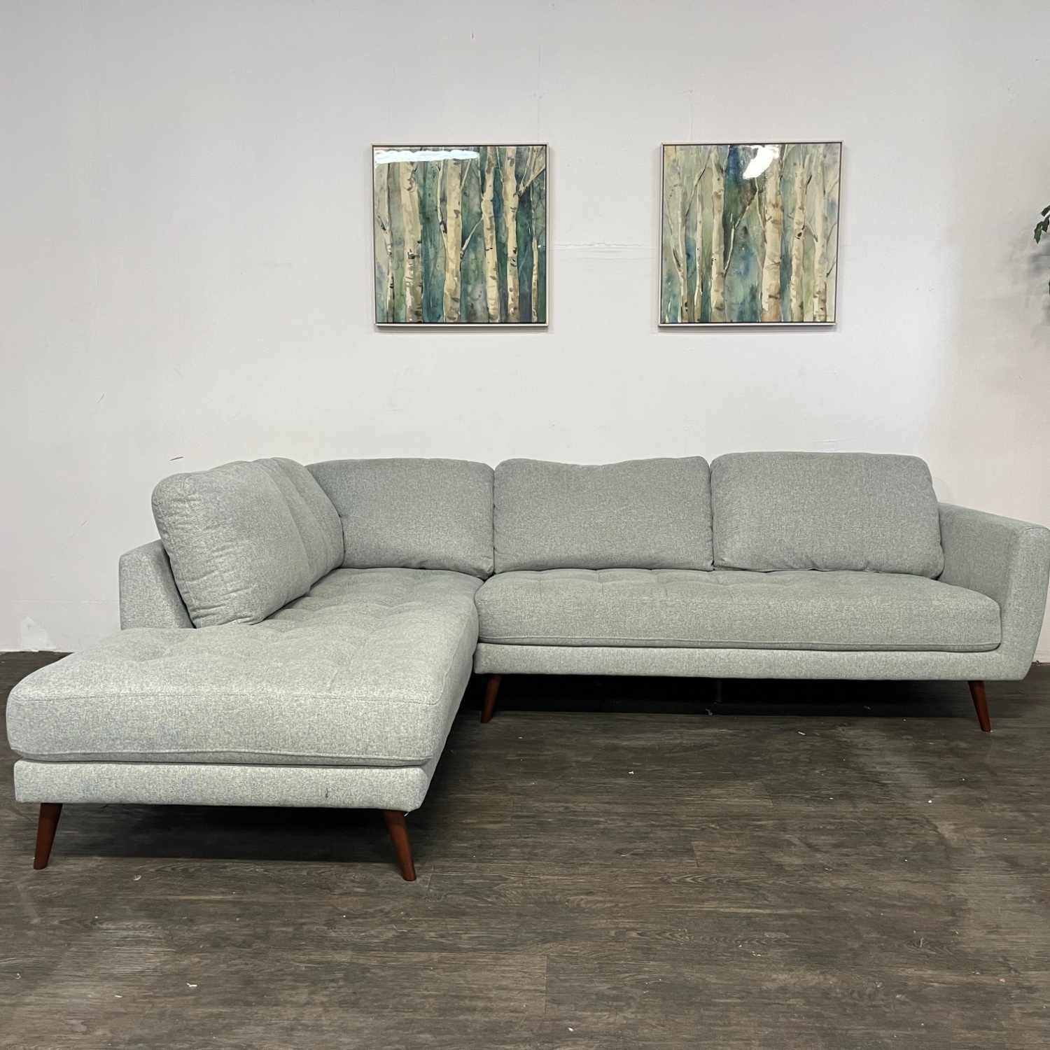 MCM Gray Sectional Couch | Free Delivery! Image #2 | Ivy Store