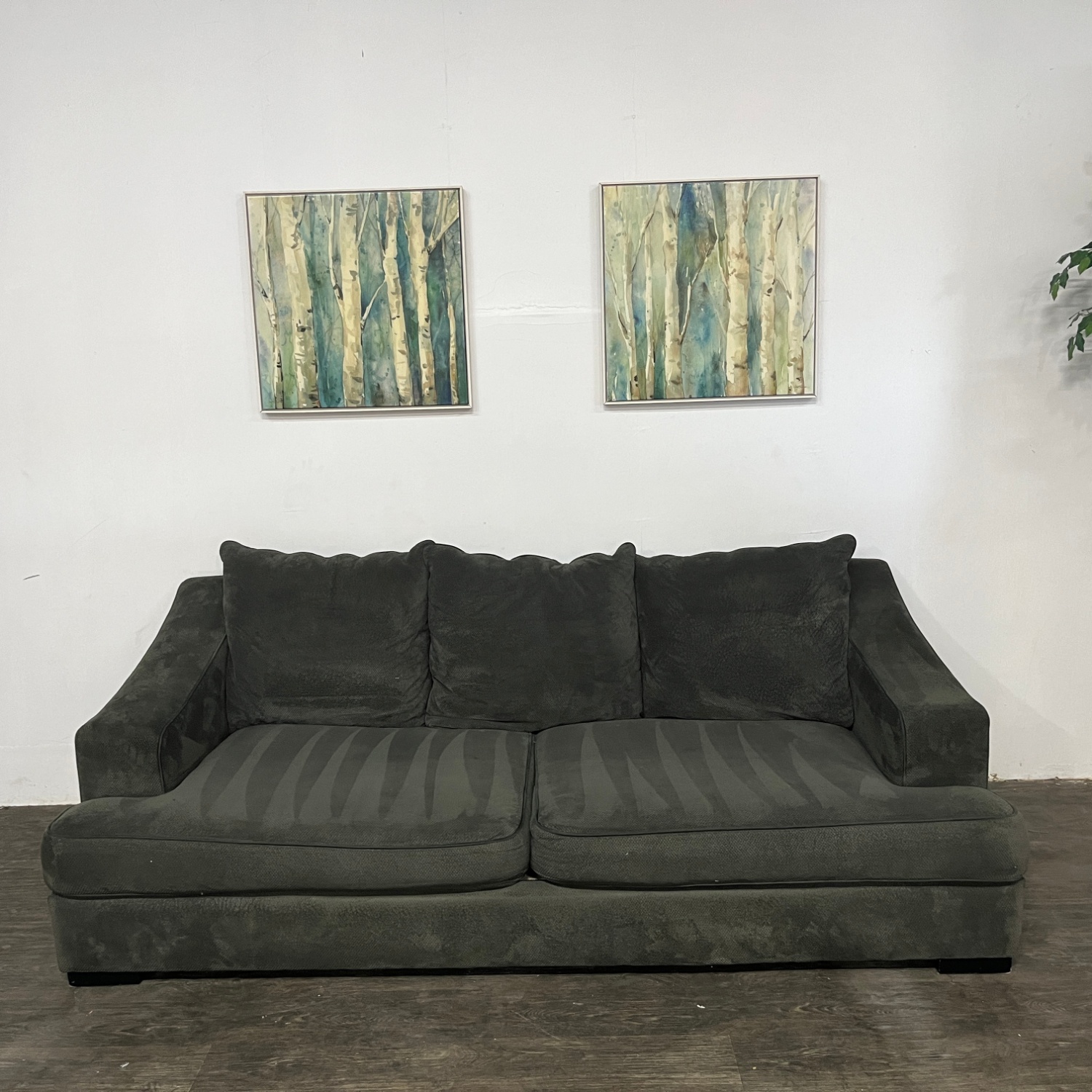 Brown Deep Seated Sofa | Free Delivery Image #1 | Ivy Store