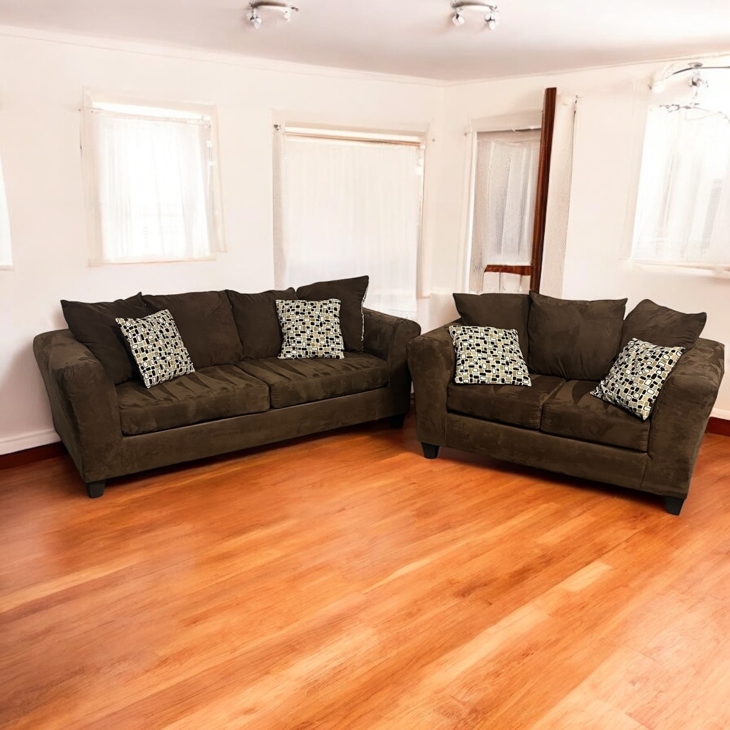 Velvet Sofa Set | Free Delivery Image #1 | Ivy Store
