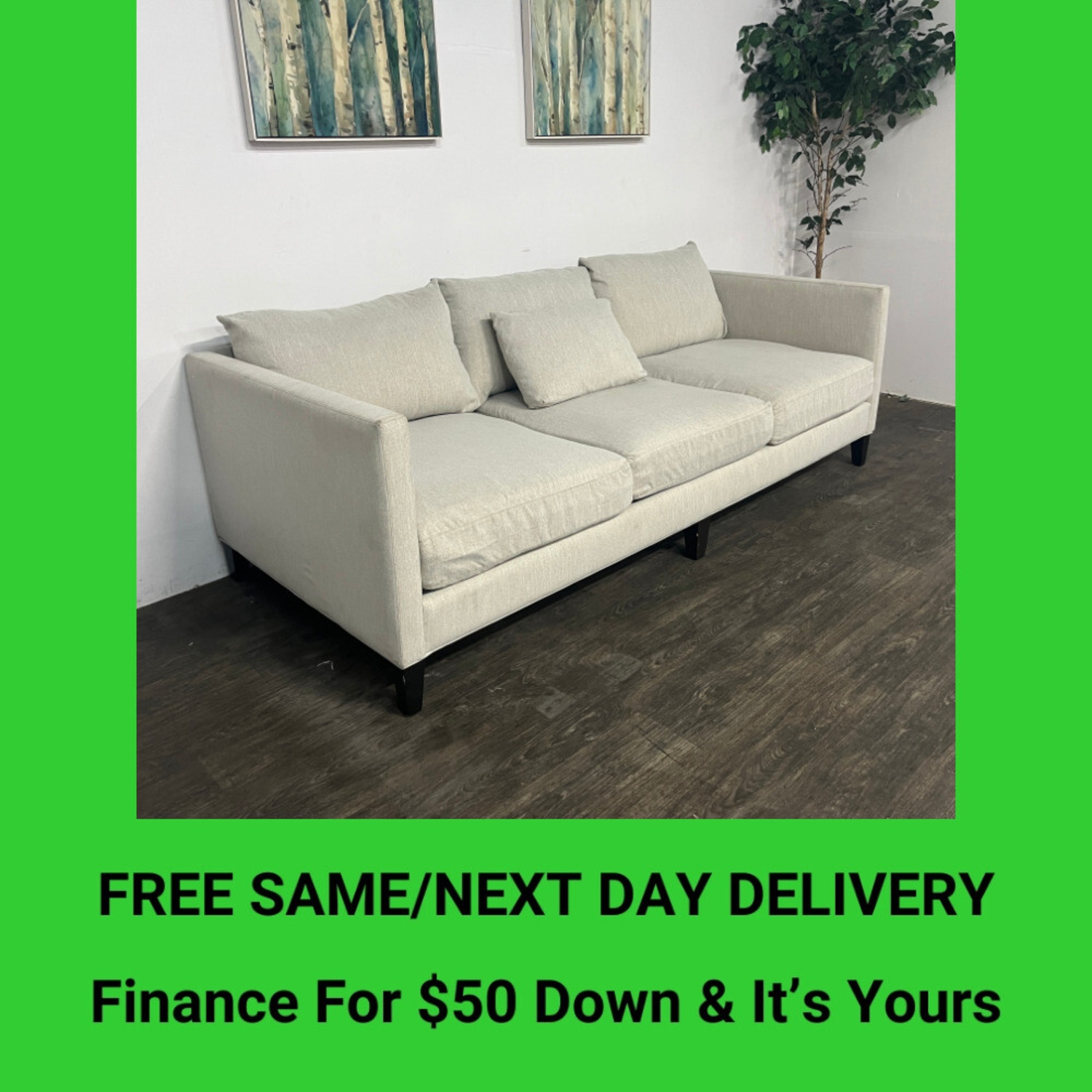 Couch 3 Seater Sofa | Free Delivery! Image #1 | Ivy Store