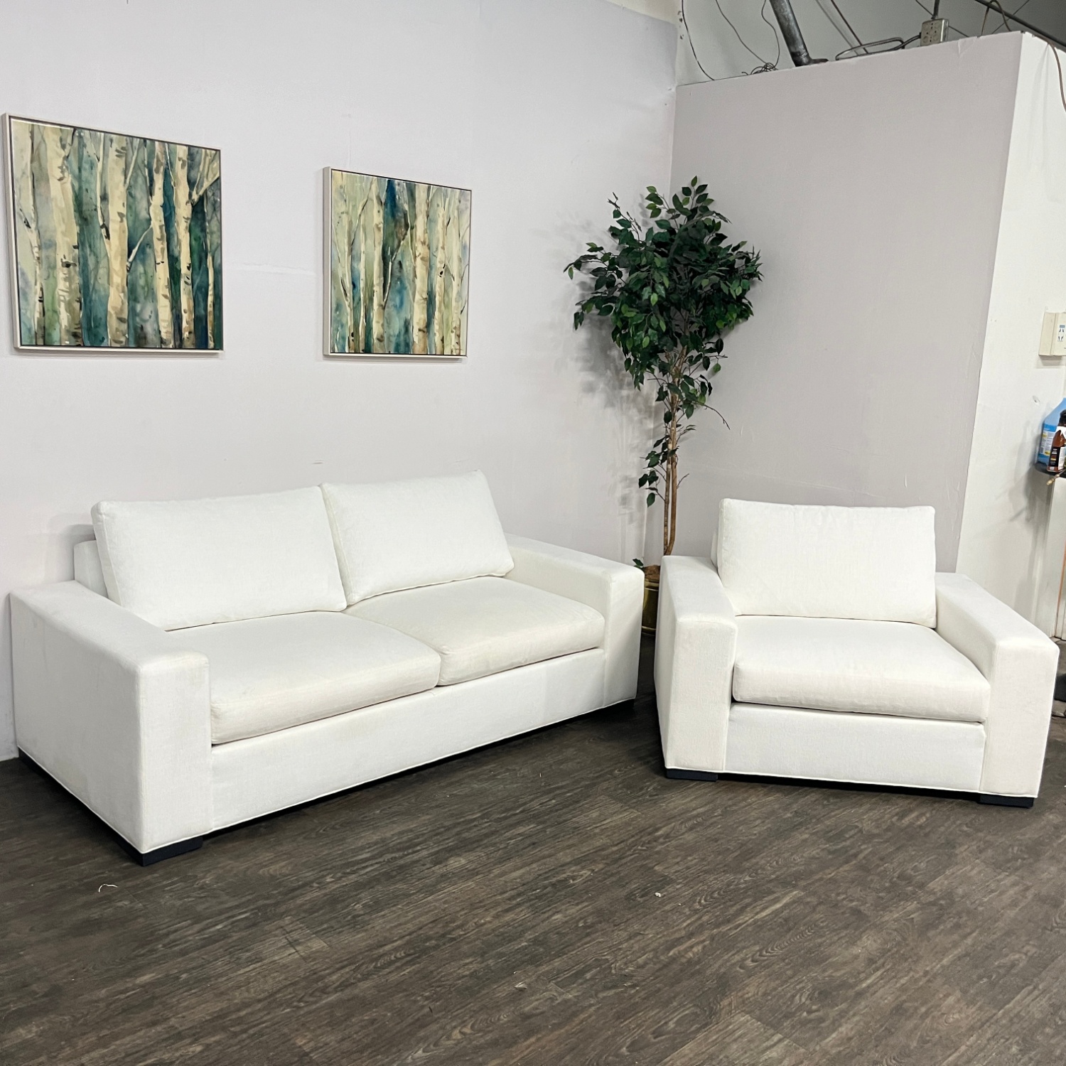 Ethan Allen Conway Loveseat + Chair & Half | Free Delivery! image | Ivy Store