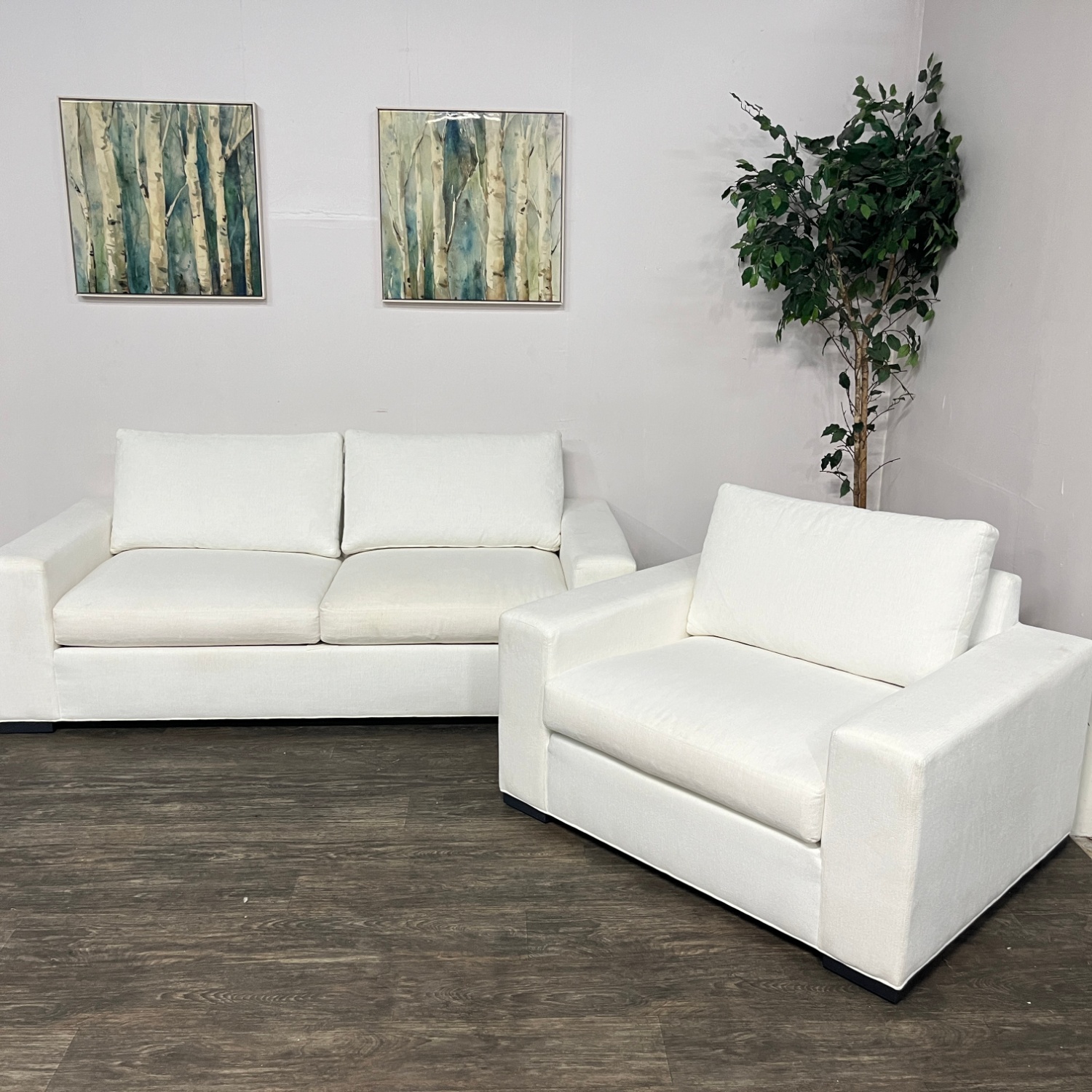 Ethan Allen Conway Loveseat + Chair & Half | Free Delivery! image | Ivy Store
