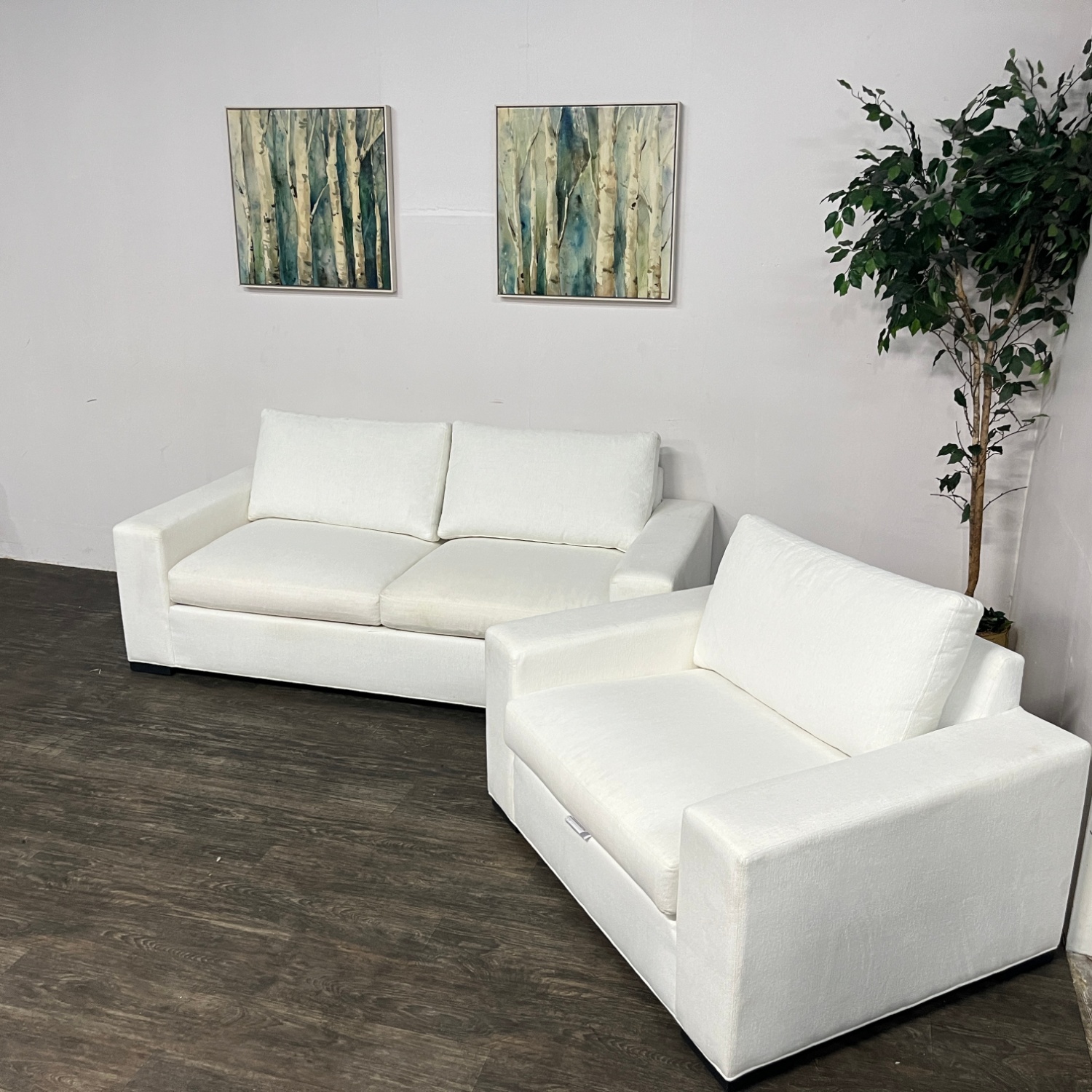 Ethan Allen Conway Loveseat + Chair & Half | Free Delivery! image | Ivy Store