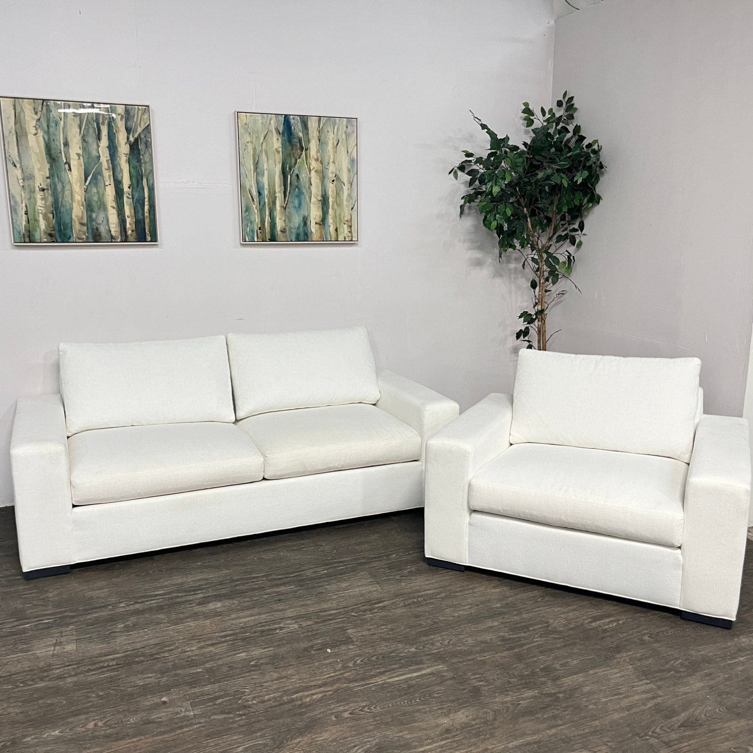 Ethan Allen Conway Loveseat + Chair & Half | Free Delivery! image | Ivy Store