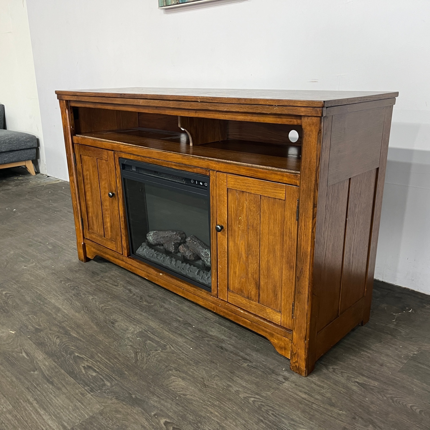 TV Console + Electric Fireplace | Delivery Available! Image #2 | Ivy Store
