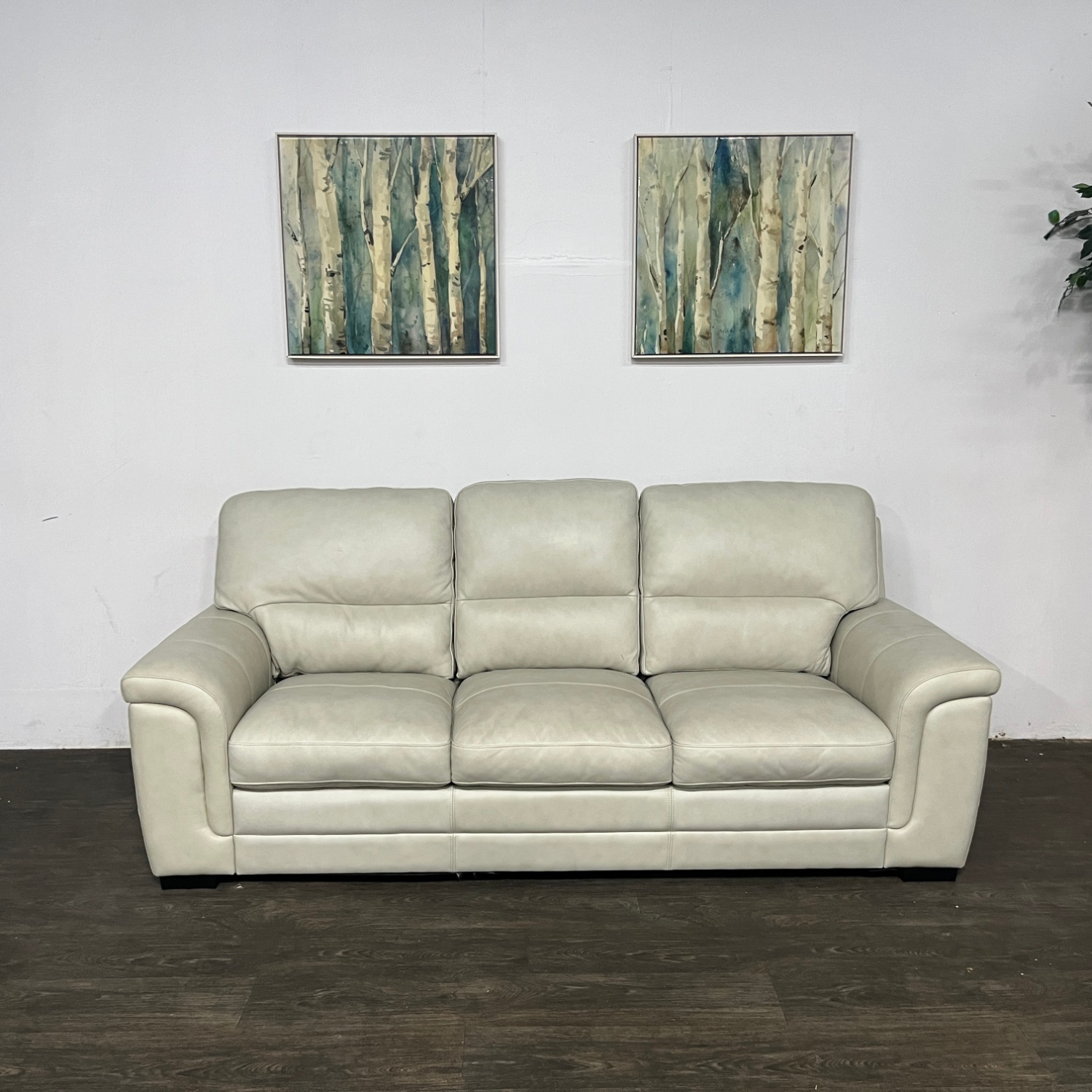 Genuine Leather 3 Seat Sofa | Free Delivery! Image #2 | Ivy Store