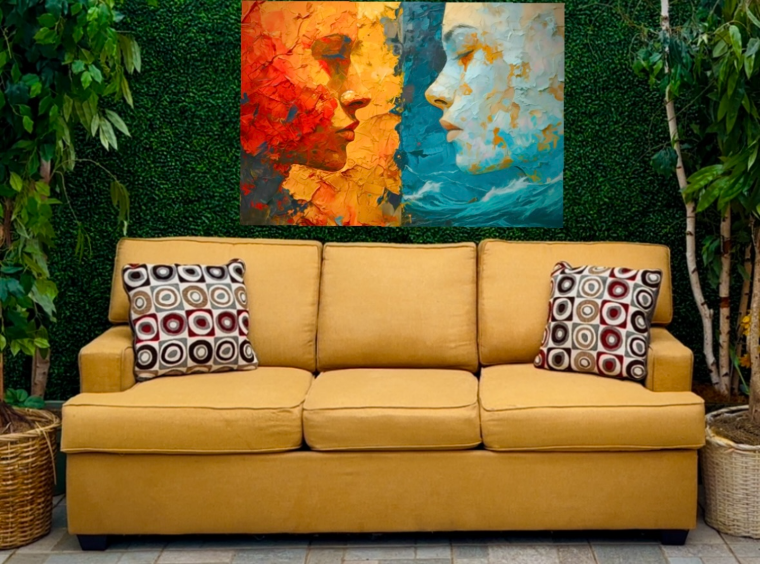 (Free Delivery🚚🚛) Moderate Gold 3-Seater Couch 🛋️ Image #1 | Ivy Store