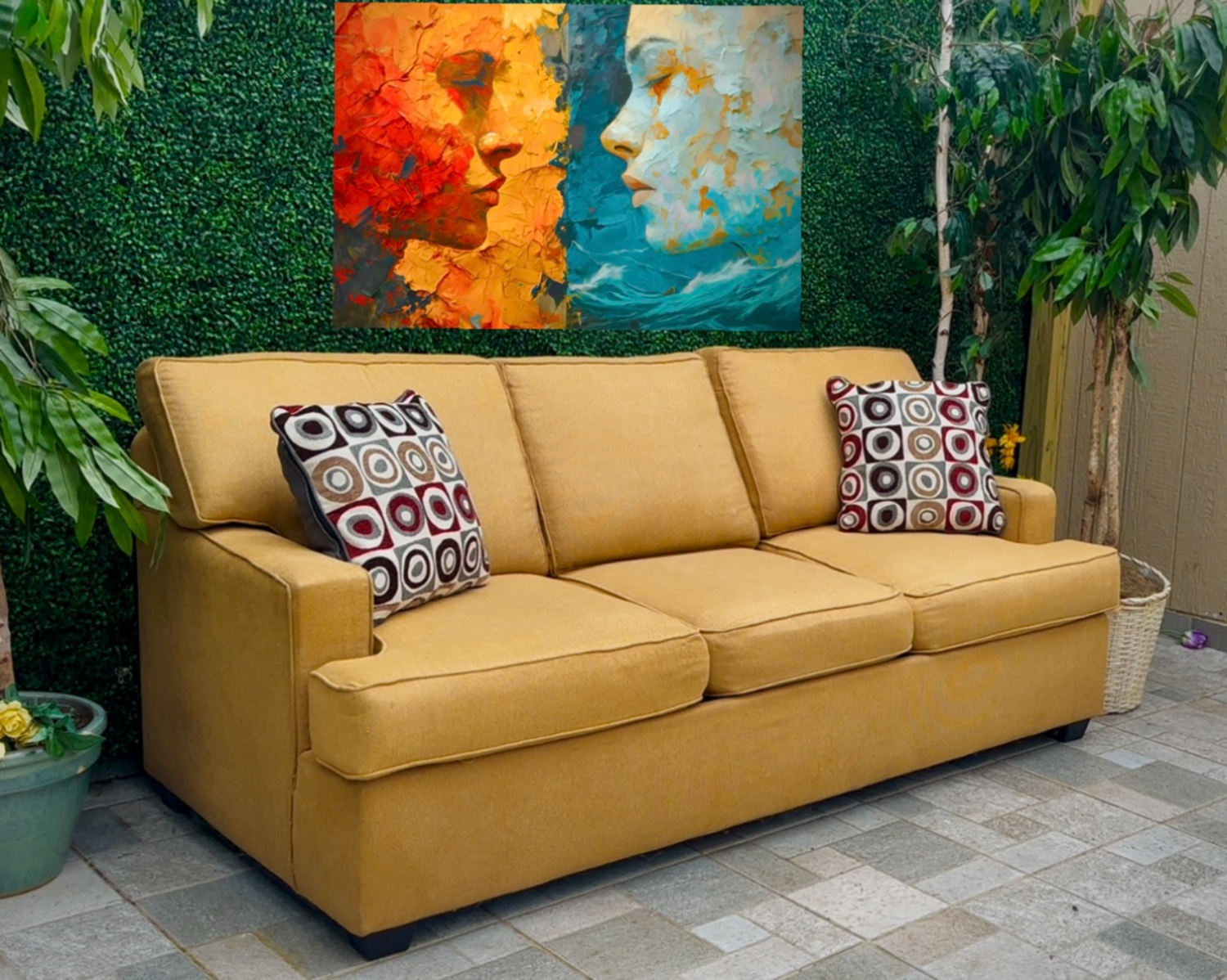 (Free Delivery🚚🚛) Moderate Gold 3-Seater Couch 🛋️ Image #2 | Ivy Store