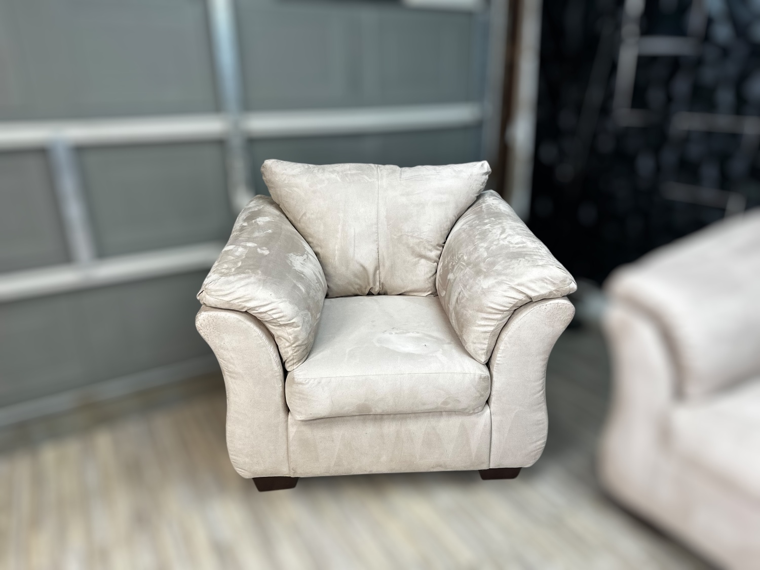 Free Delivery- Ashley 3pc set cream sofa couch and chairs image | Ivy Store