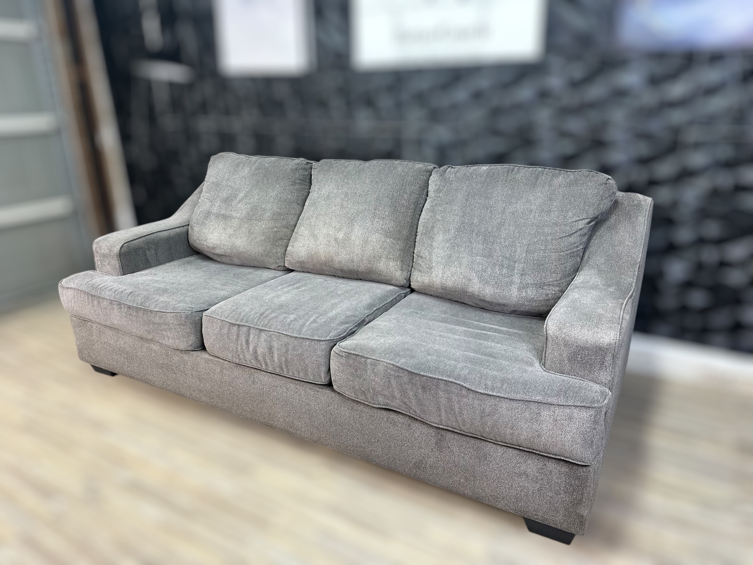 Delivery Available- Ashley Gray pull out bed sofa couch image | Ivy Store