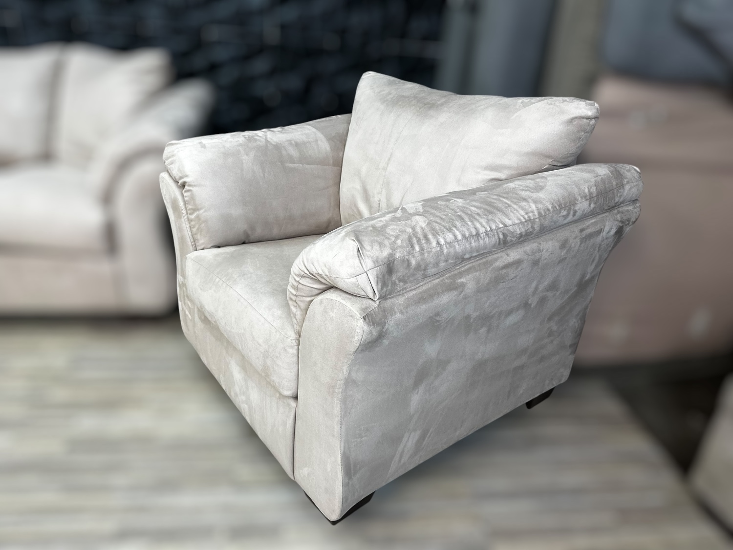 Free Delivery- Ashley 3pc set cream sofa couch and chairs image | Ivy Store