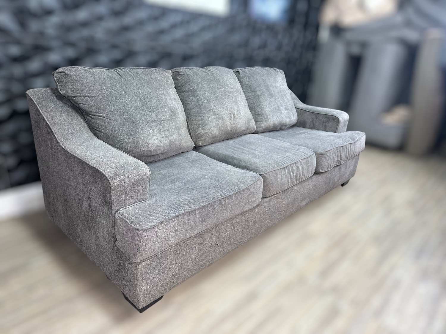 Delivery Available- Ashley Gray pull out bed sofa couch image | Ivy Store