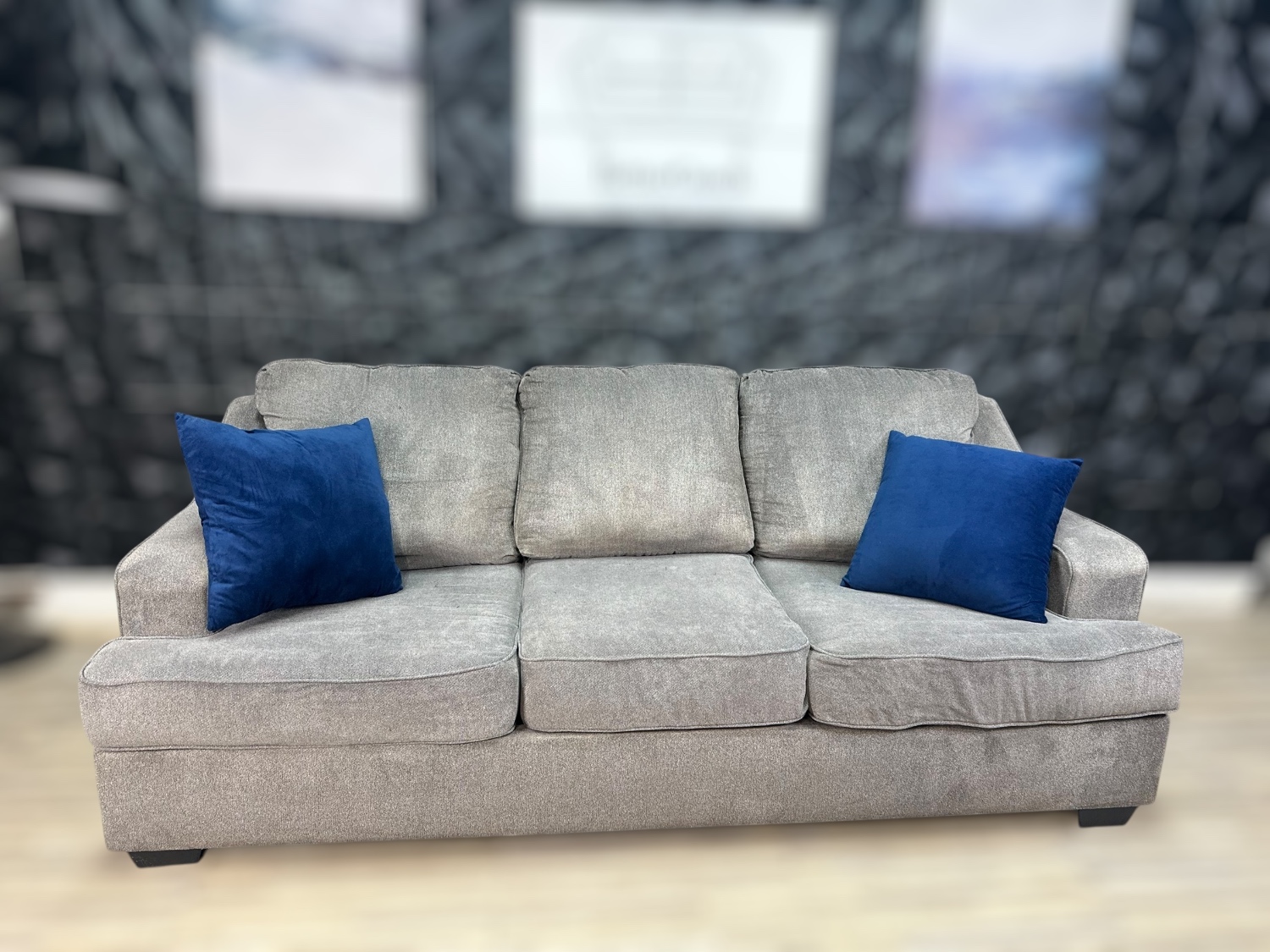 Delivery Available- Ashley Gray pull out bed sofa couch image | Ivy Store