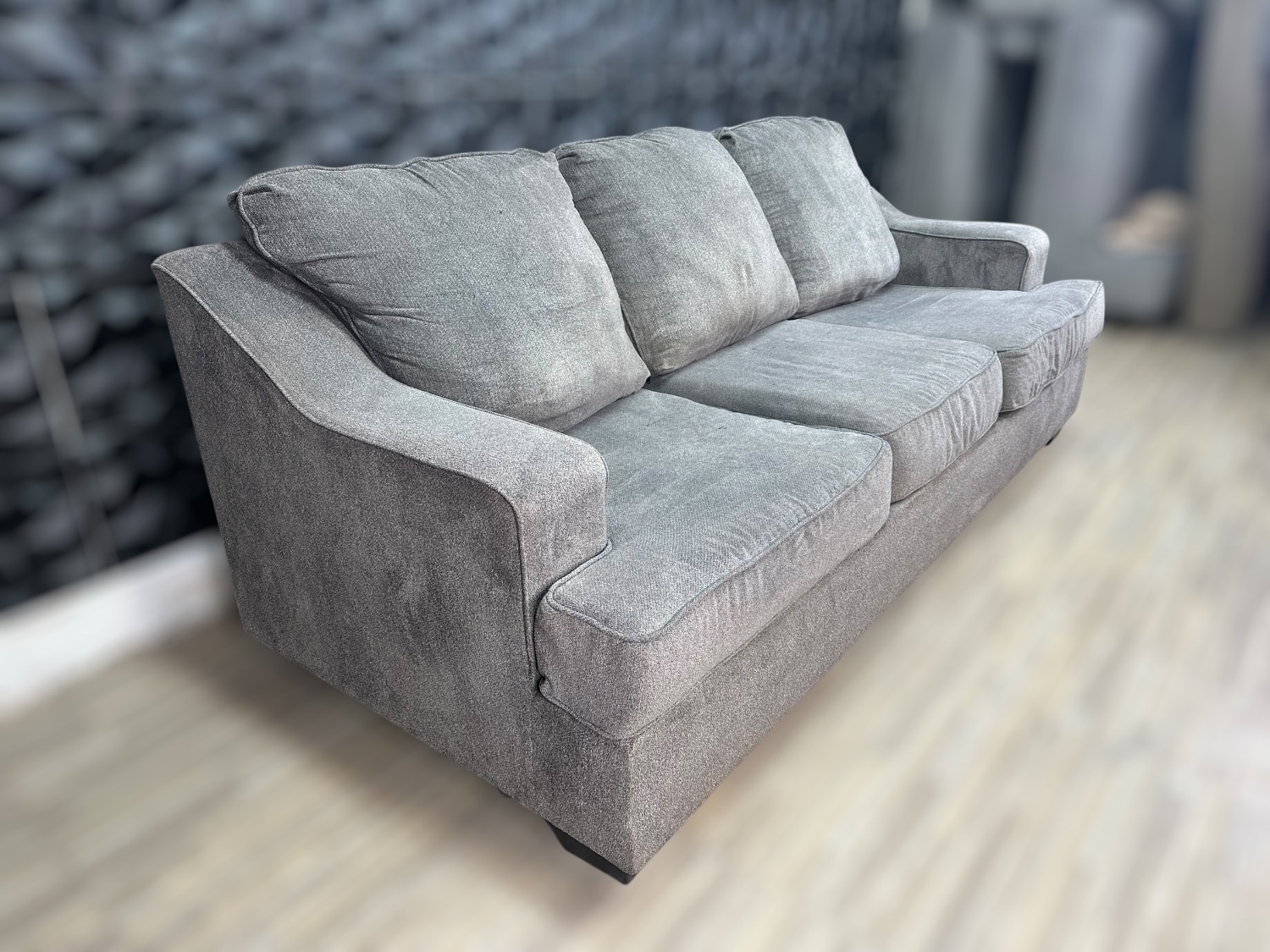 Delivery Available- Ashley Gray pull out bed sofa couch image | Ivy Store