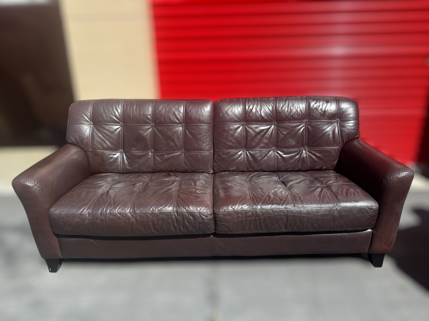 Free Delivery- Brown Leather couch/sofa and loveseat set Image #2 | Ivy Store