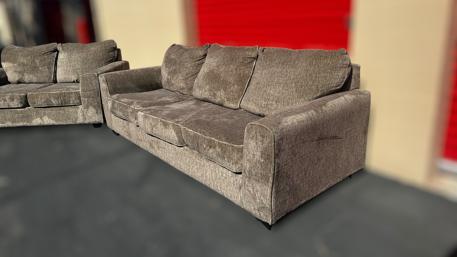 Free Delivery Ashley Green couch/sofa + loveseat set image | Ivy Store