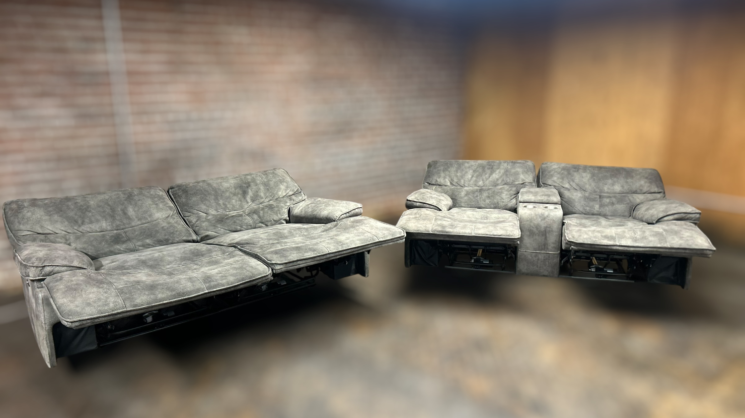 Free Delivery gray recliner, couch/sofa and loveseat Image #2 | Ivy Store